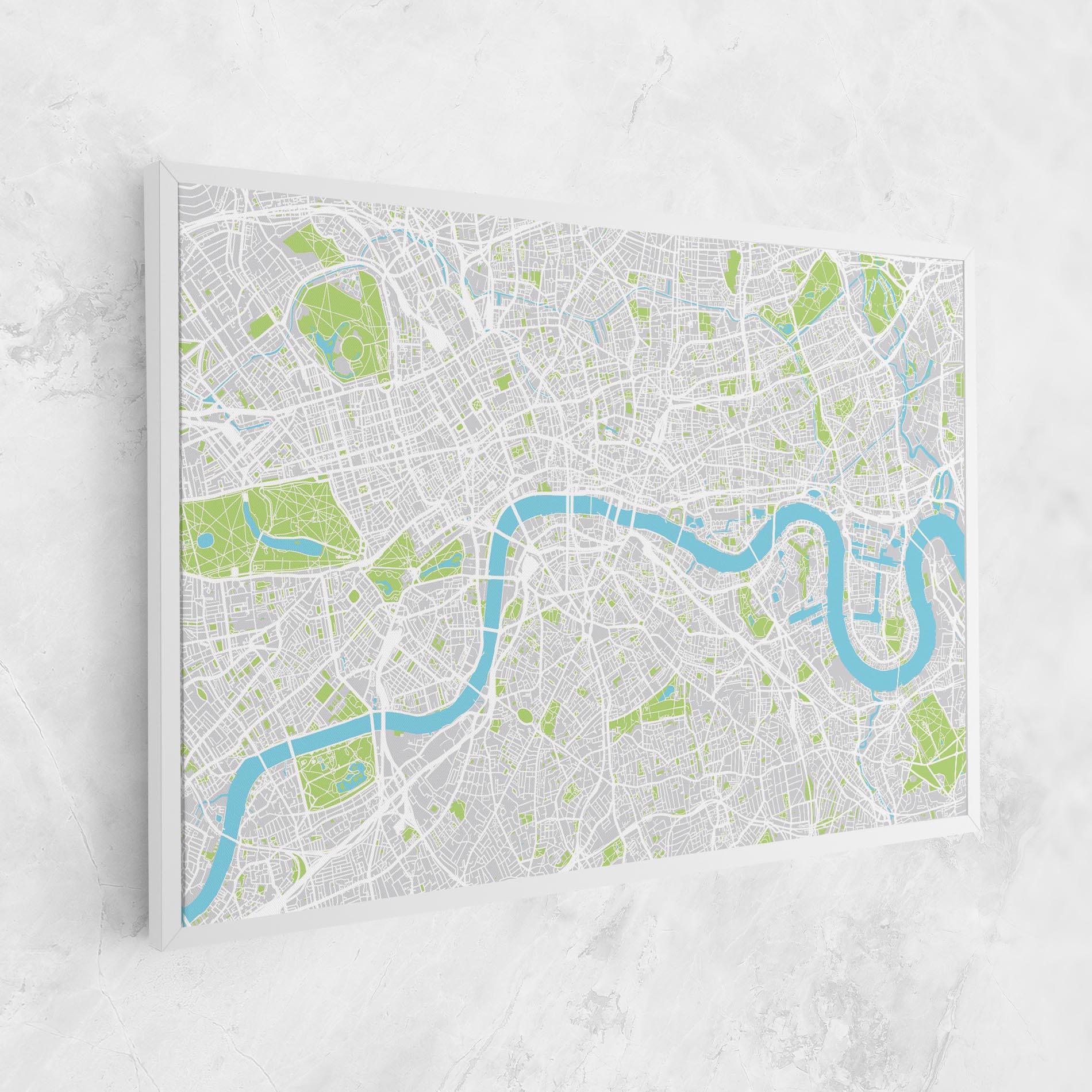 Leinwandbild City Color Map mockup 1