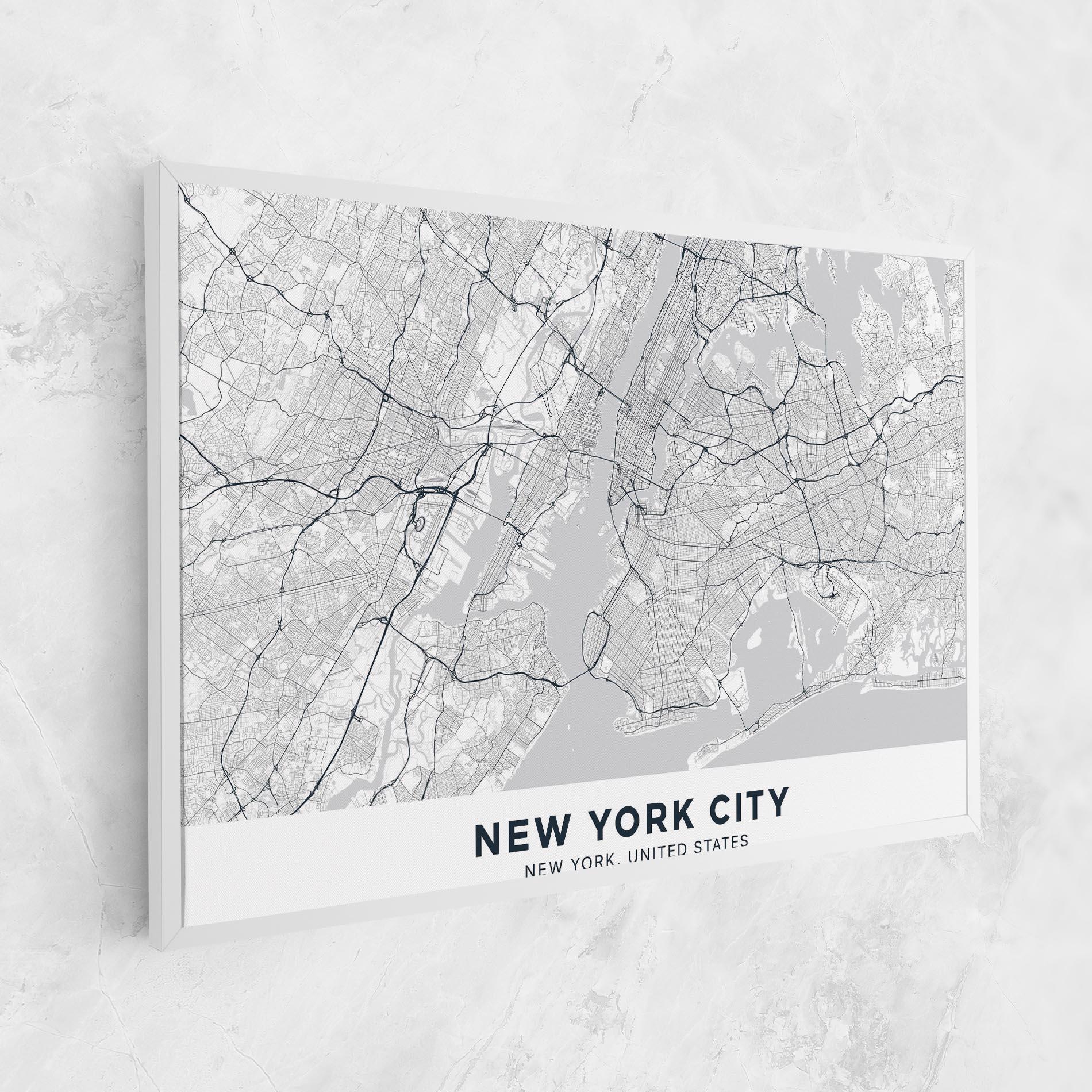 Leinwandbild New York Map mockup 1