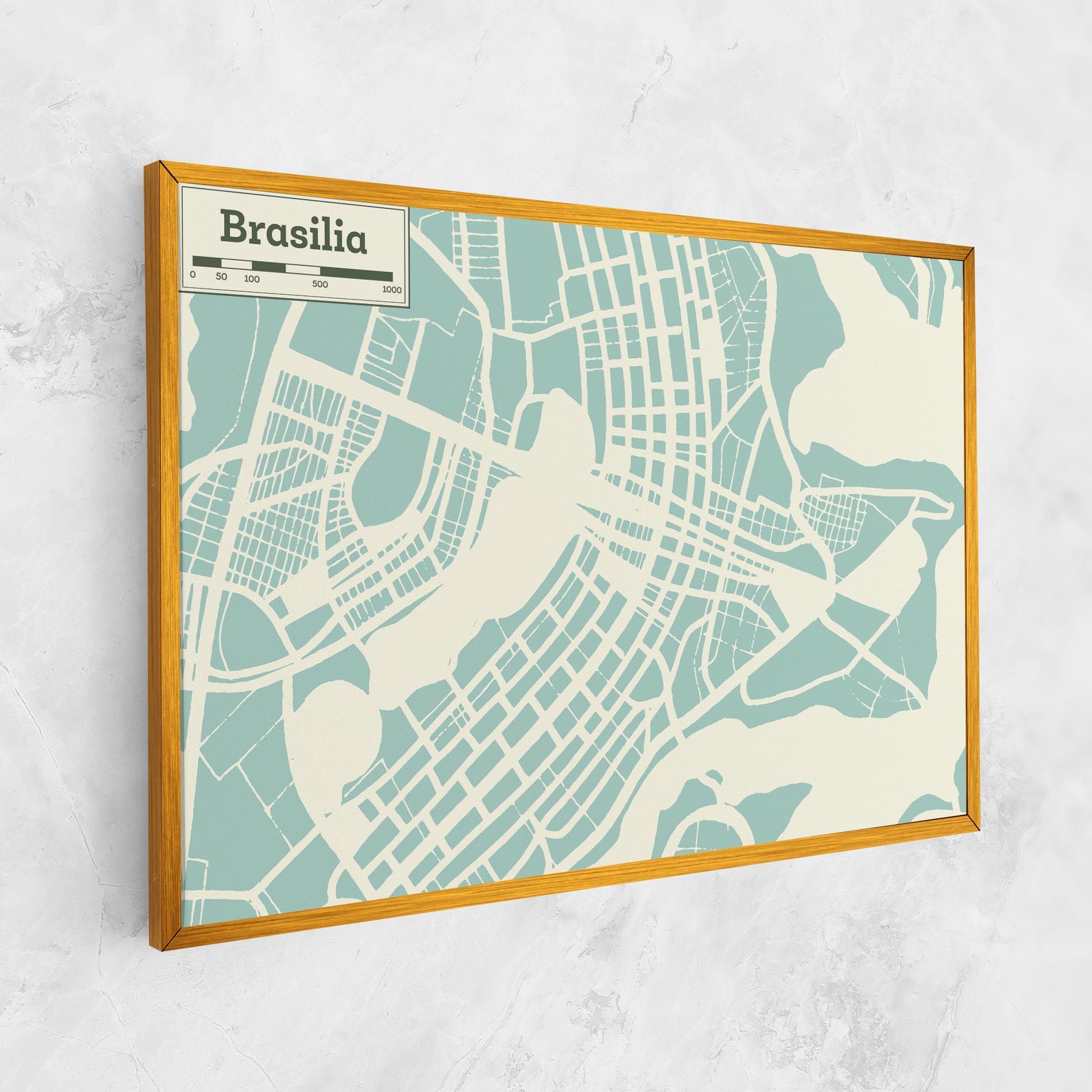Brasilia Map mockup 1