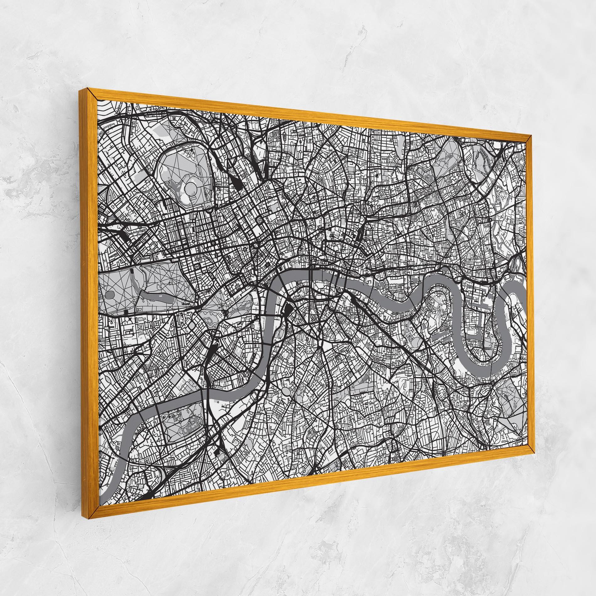 Leinwandbild City Map mockup 1