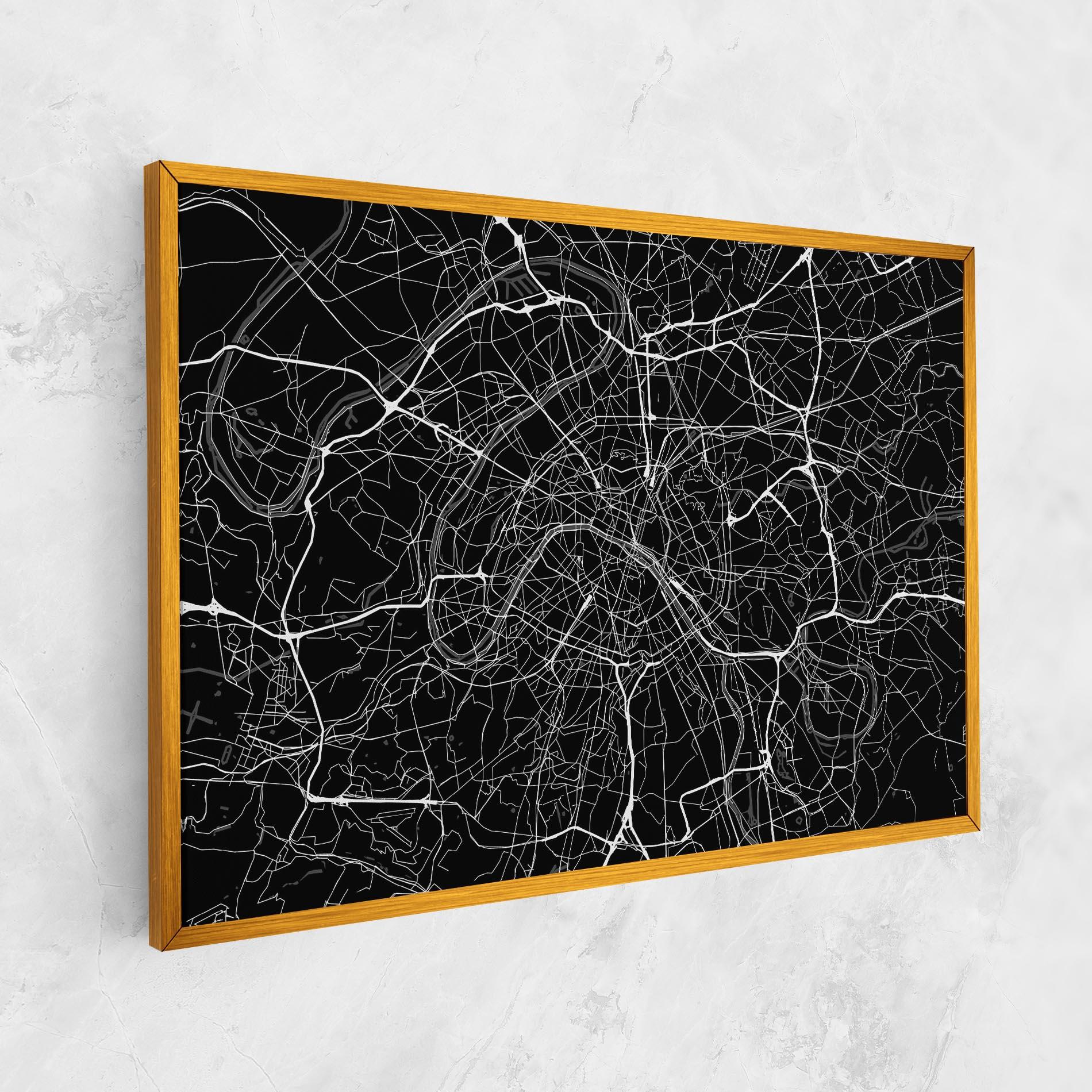 Leinwandbild White Line City mockup 1