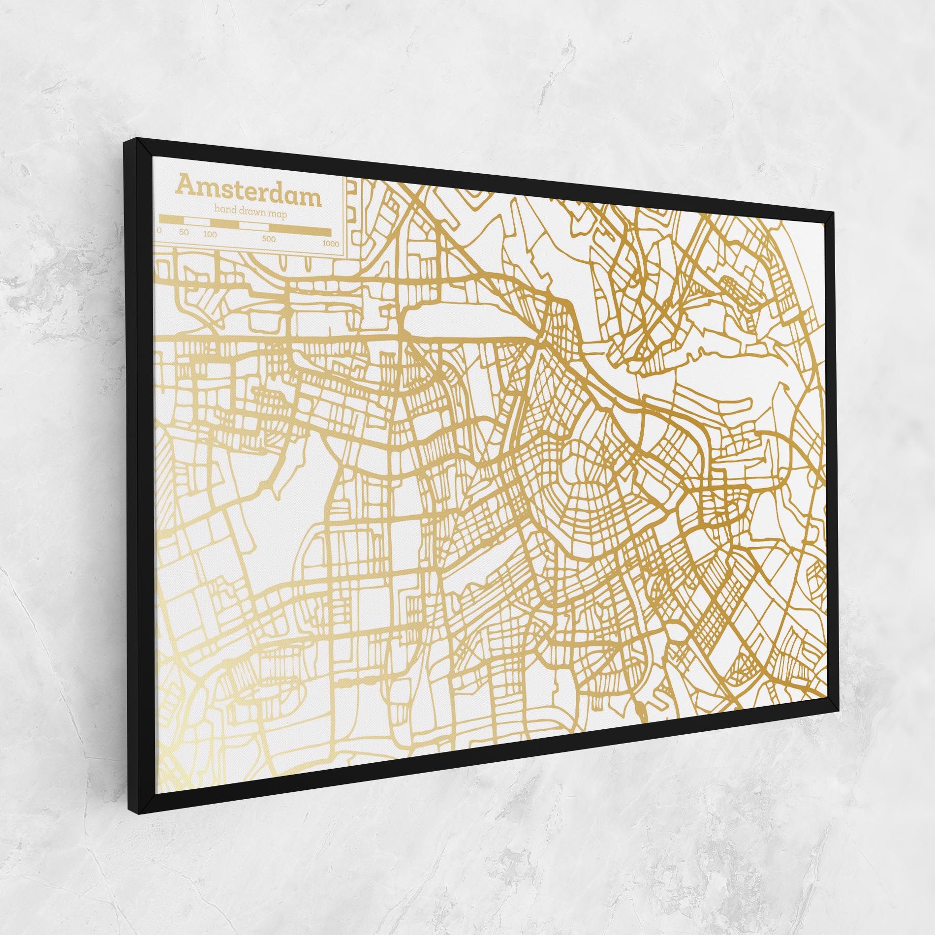 Amsterdam Gold Map mockup 1