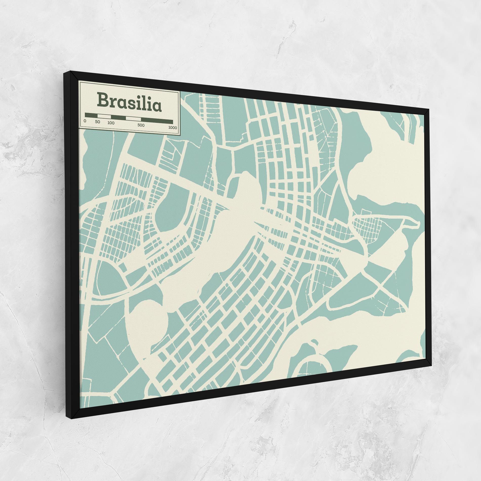 Brasilia Map mockup 1