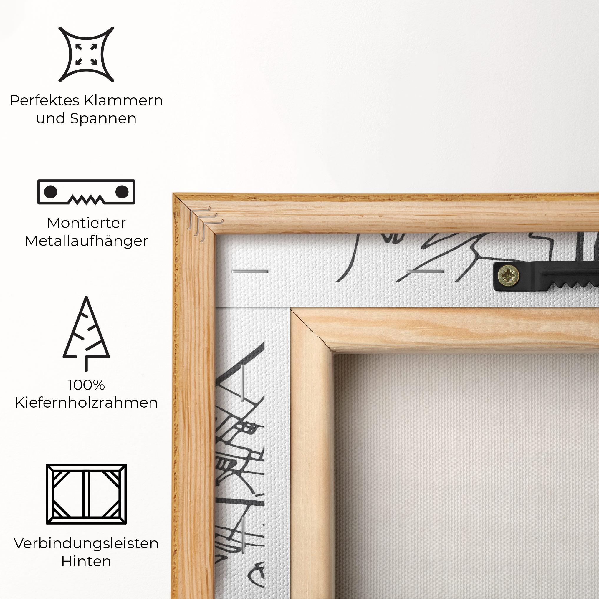 Leinwandbild Belfast Map mockup 5