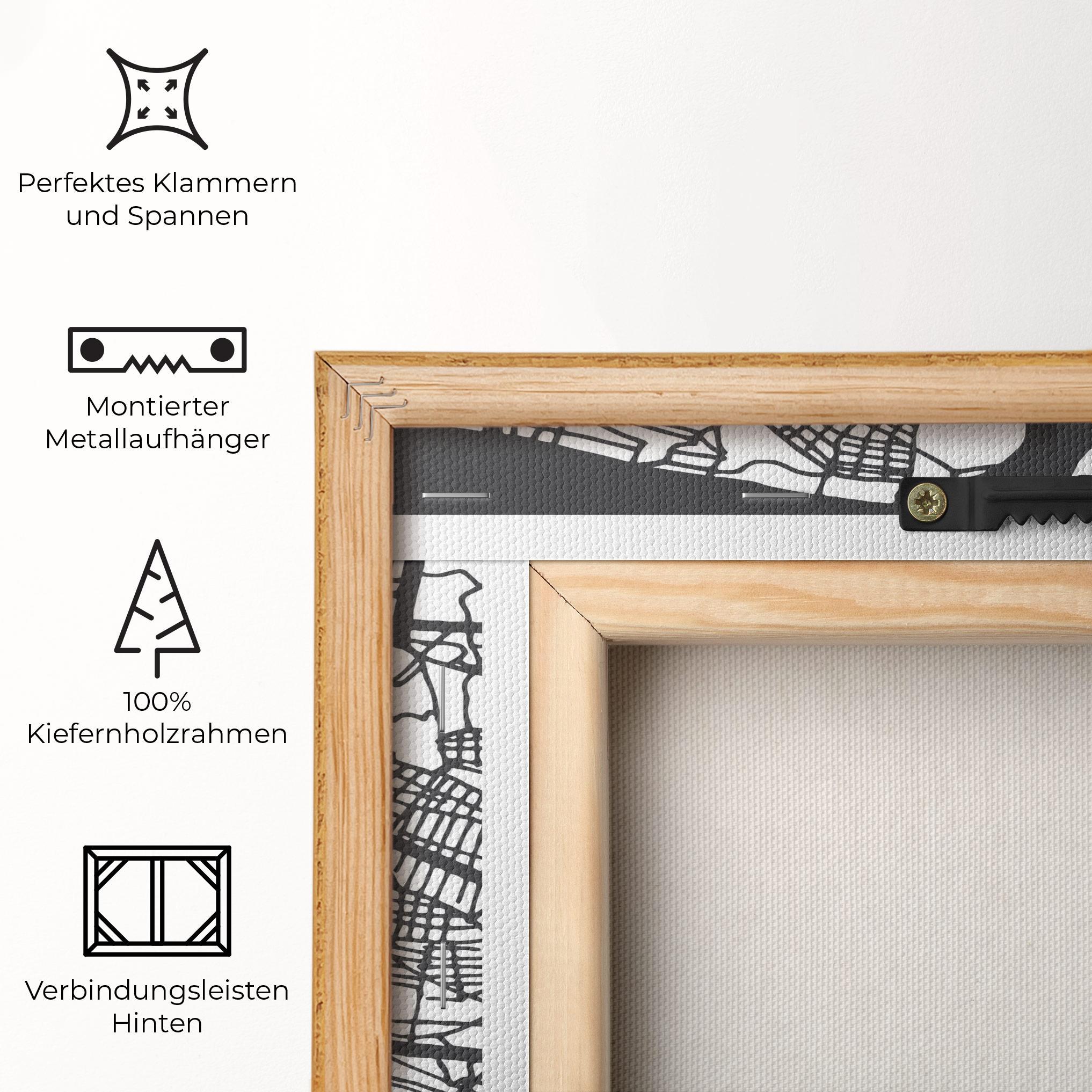 Leinwandbild Belgrade Map mockup 5