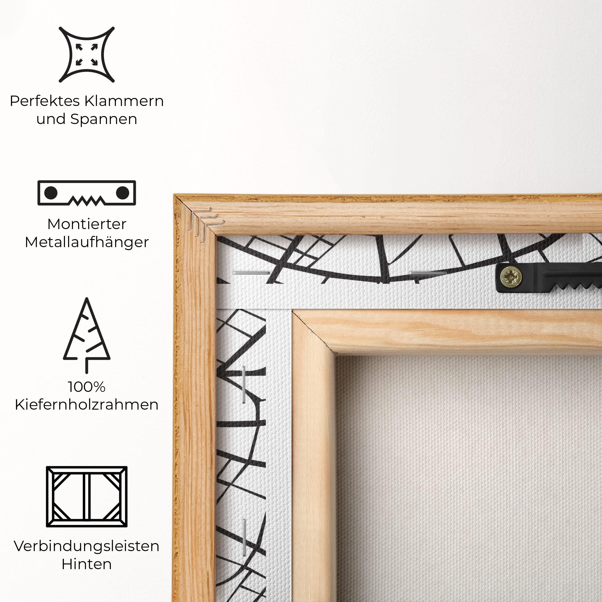 Leinwandbild Berlin Map mockup 5