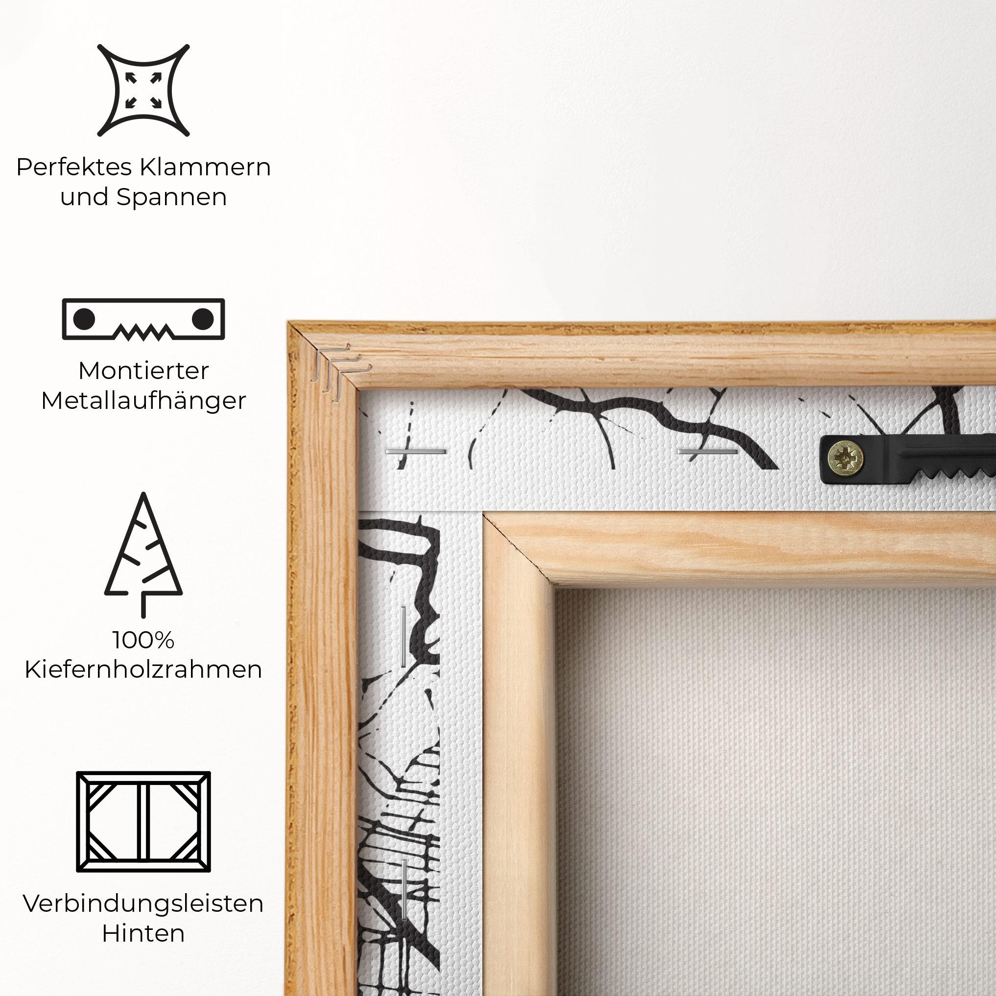 Leinwandbild Bilbao Map mockup 5