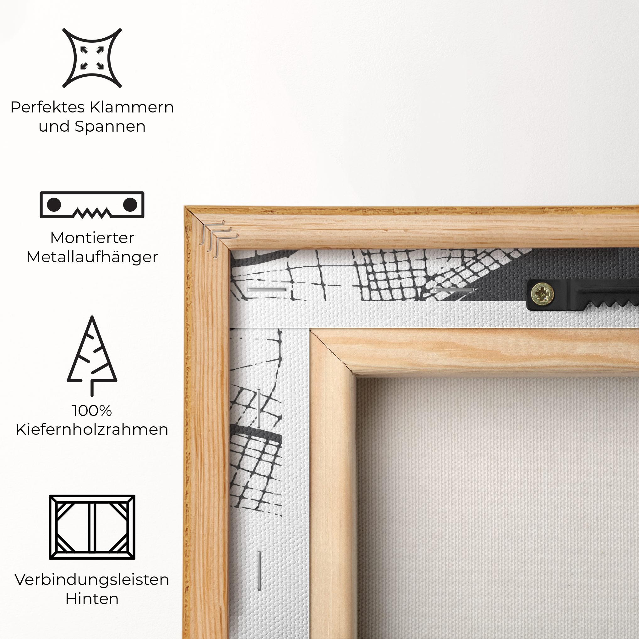 Leinwandbild Chalcis Map mockup 5