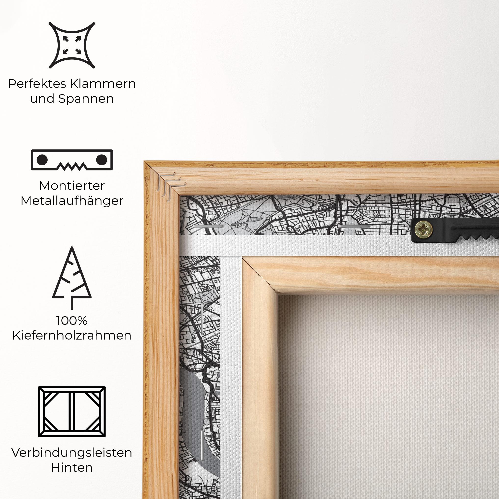 Leinwandbild City Map mockup 5