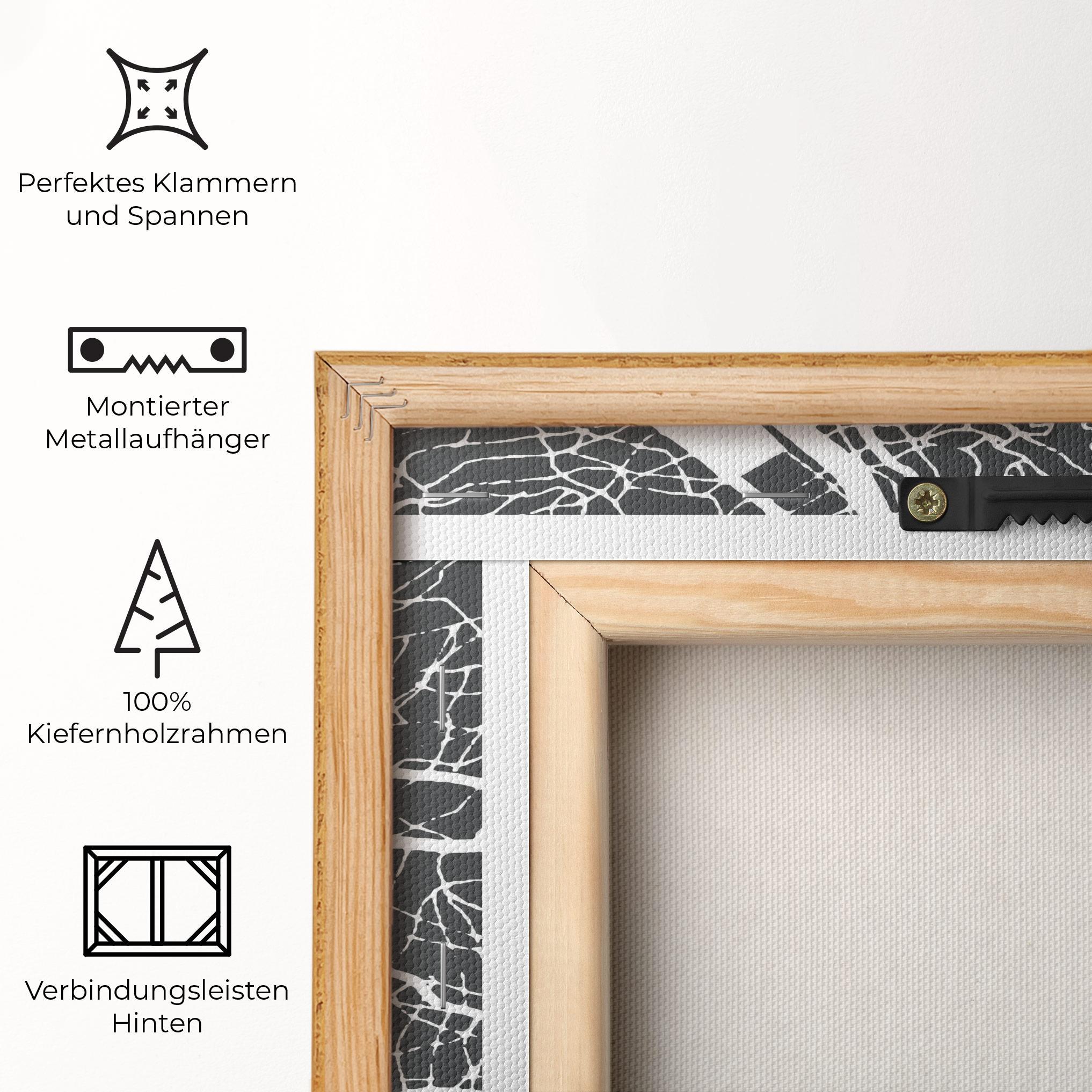 Leinwandbild Genoa Map mockup 5