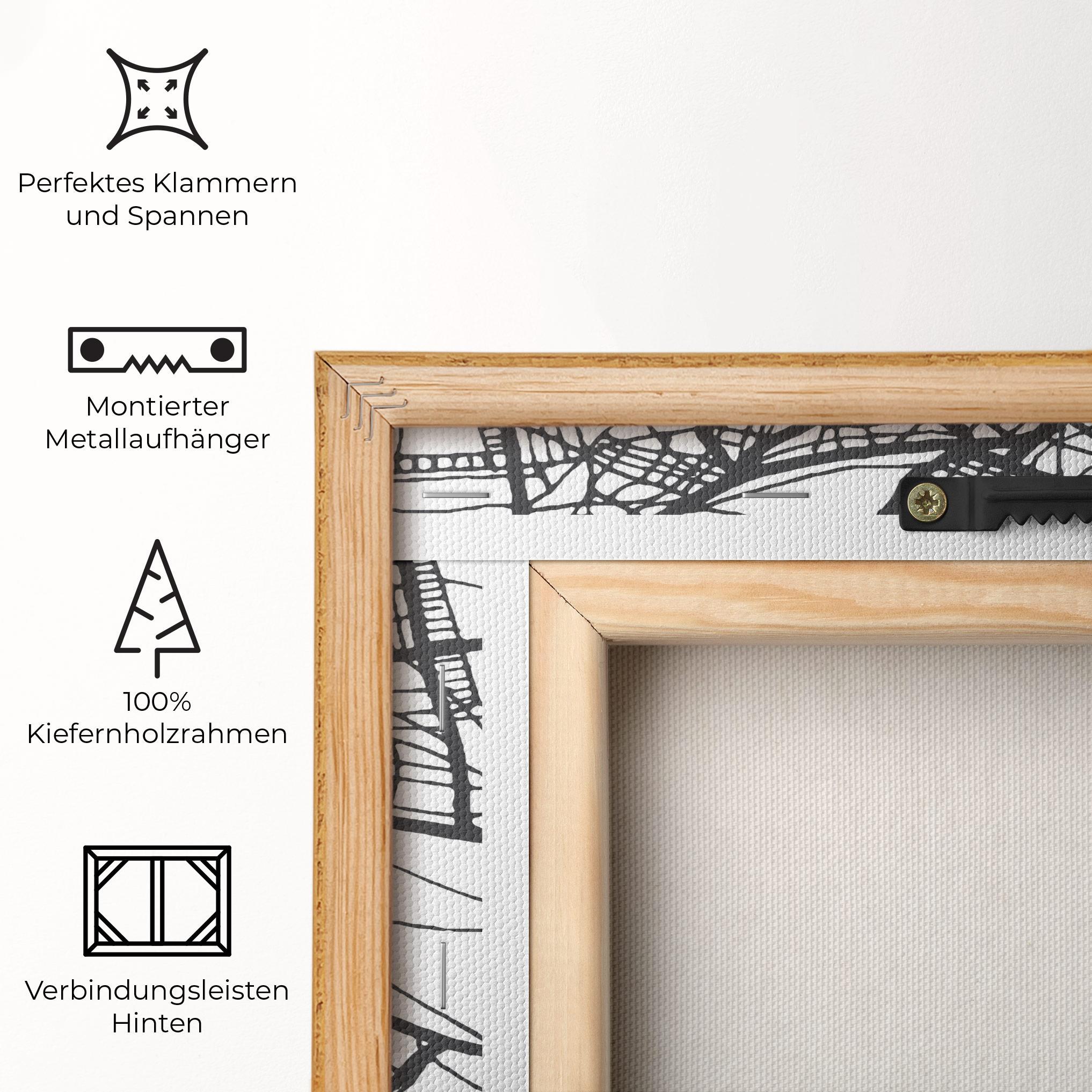 Leinwandbild Nairobi Map mockup 5