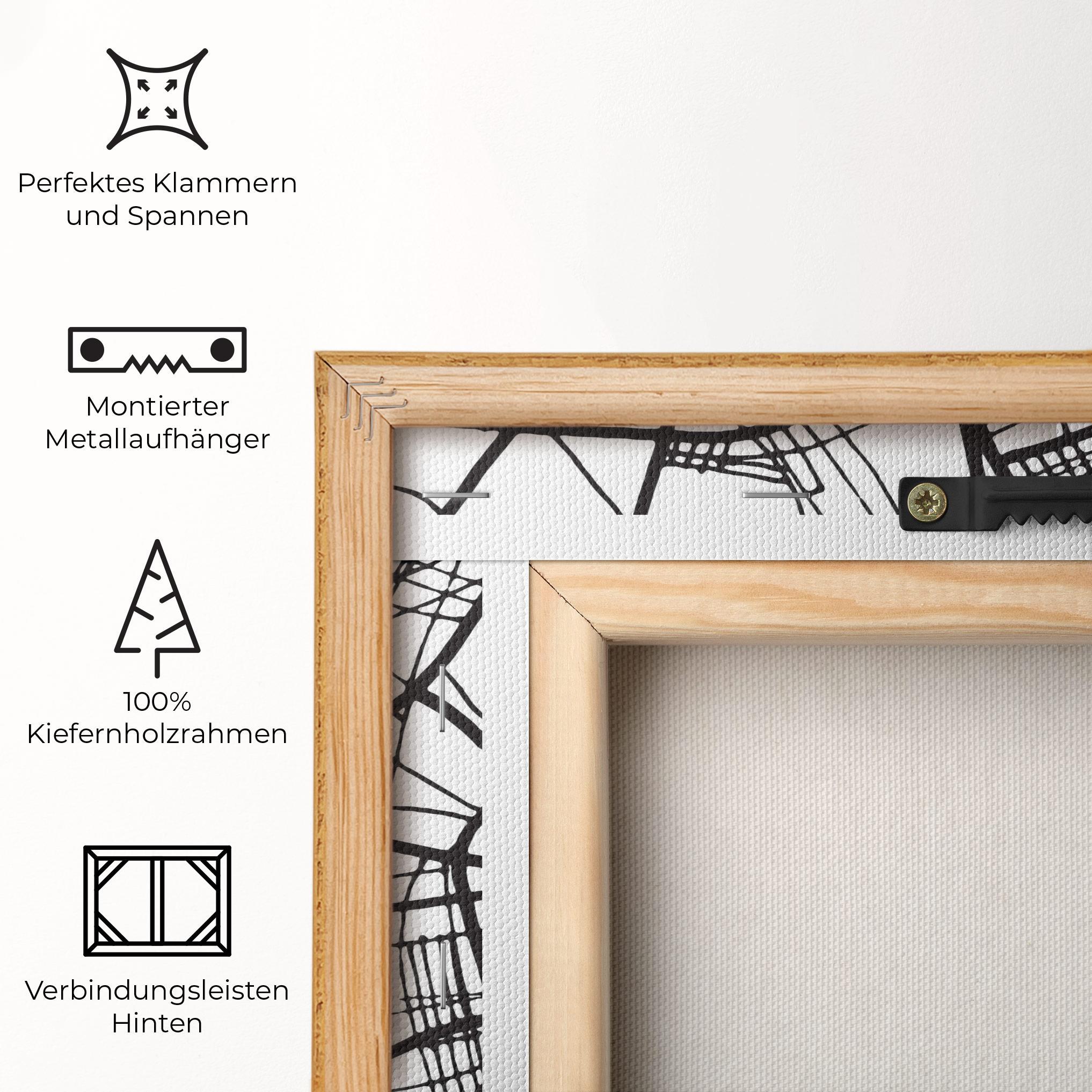 Leinwandbild Vitoria Gasteiz Map mockup 5