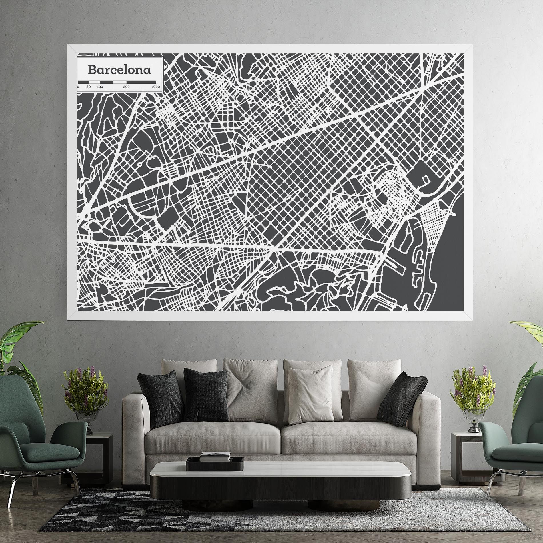 Barcelona Map mockup 7