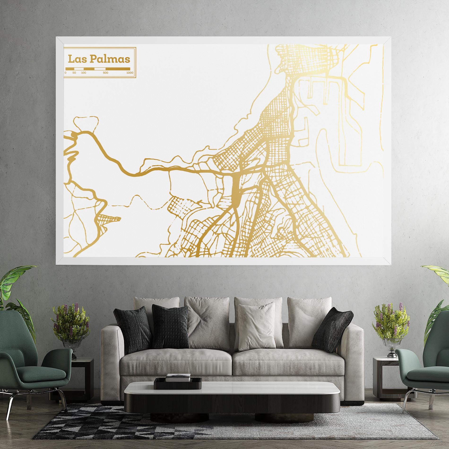 Las Palmas Gold Map mockup 7