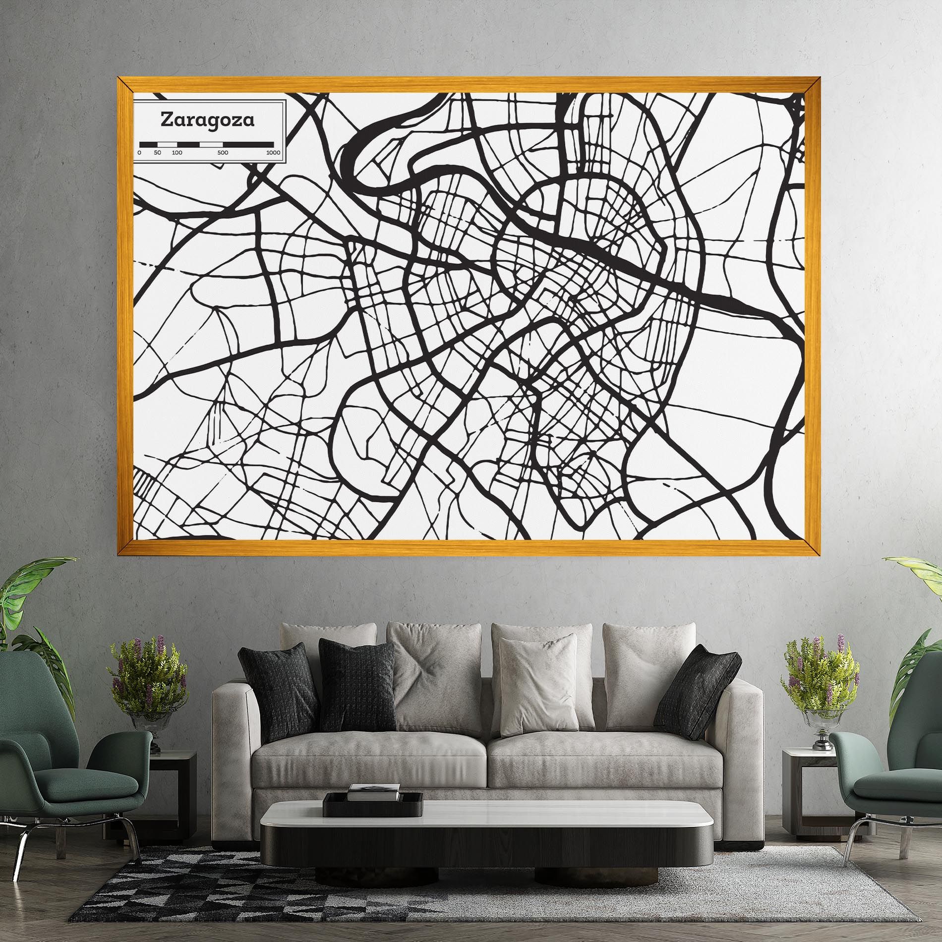 Zaragoza City Map mockup 7