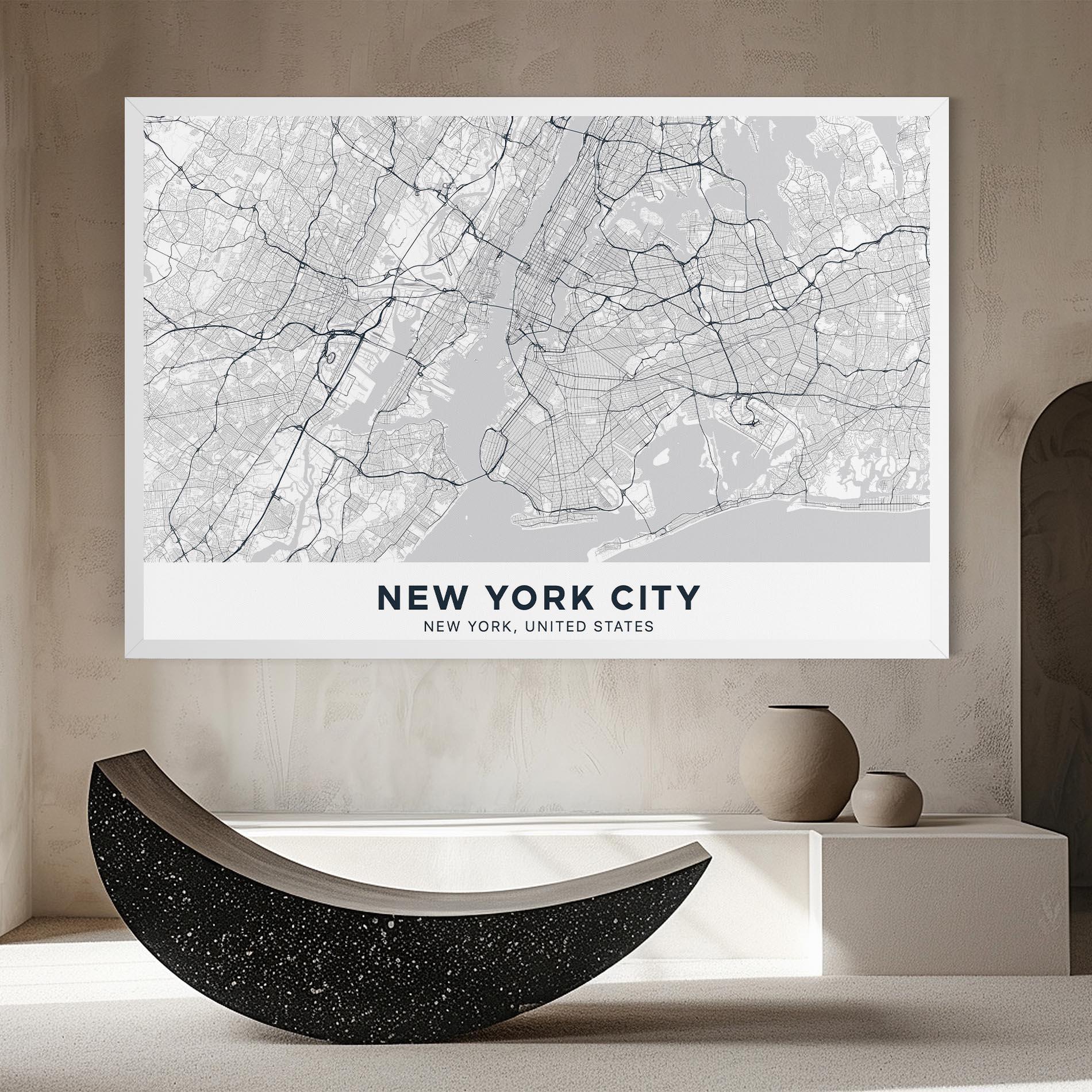 Leinwandbild New York Map mockup 8