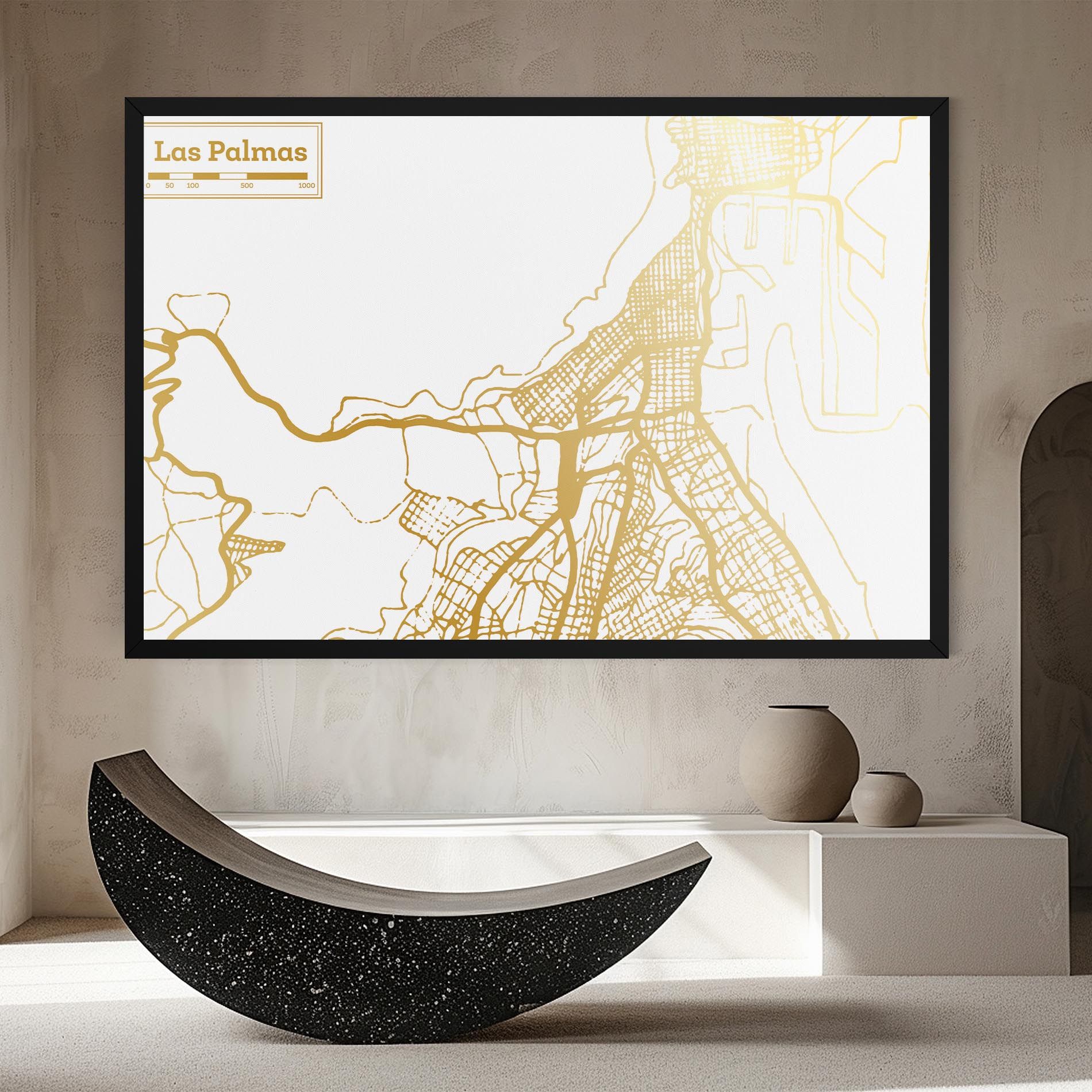 Las Palmas Gold Map mockup 8