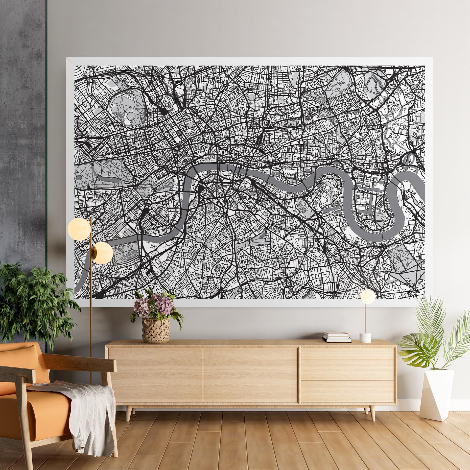 Leinwandbild City Map mockup 9