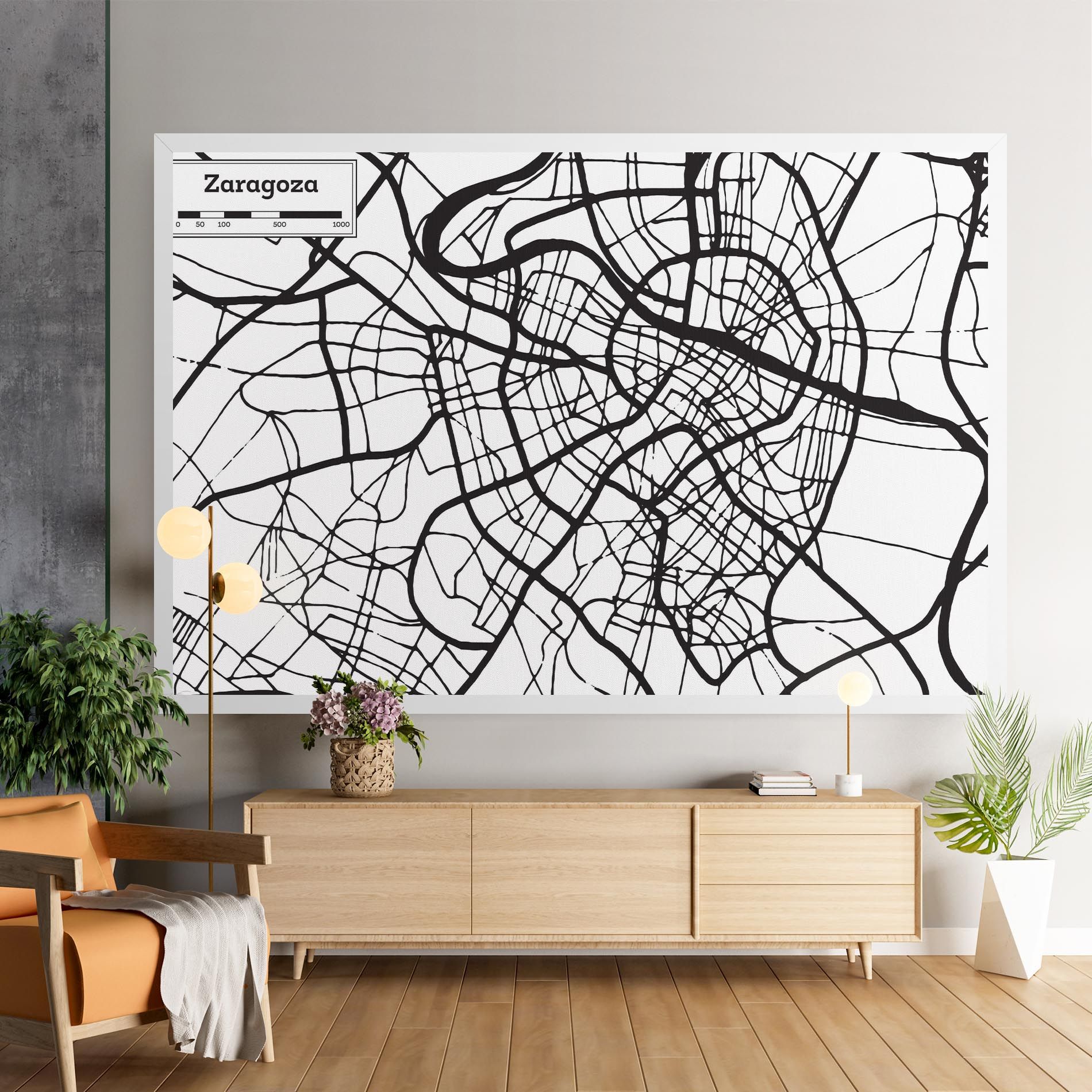 Zaragoza City Map mockup 9