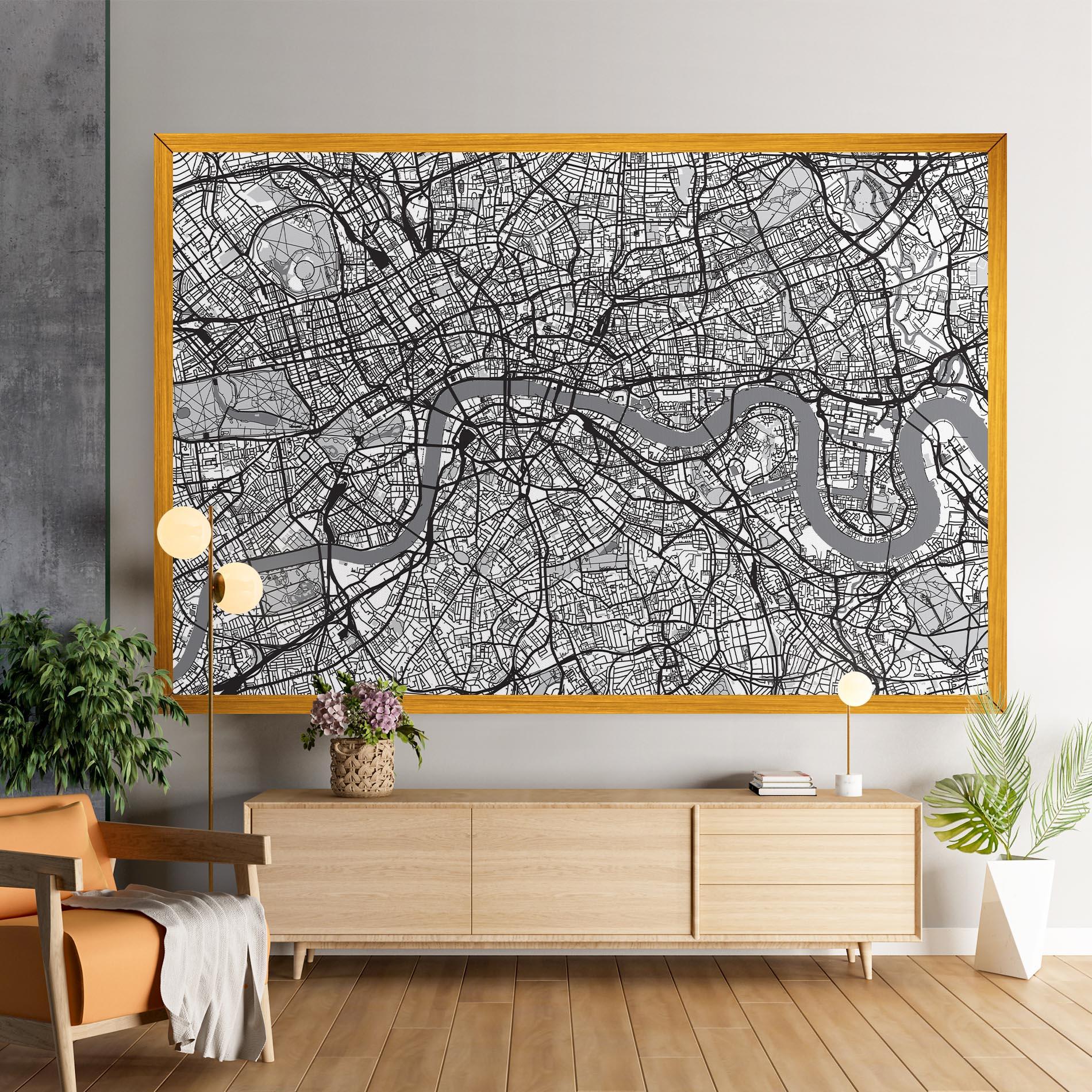 Leinwandbild City Map mockup 9