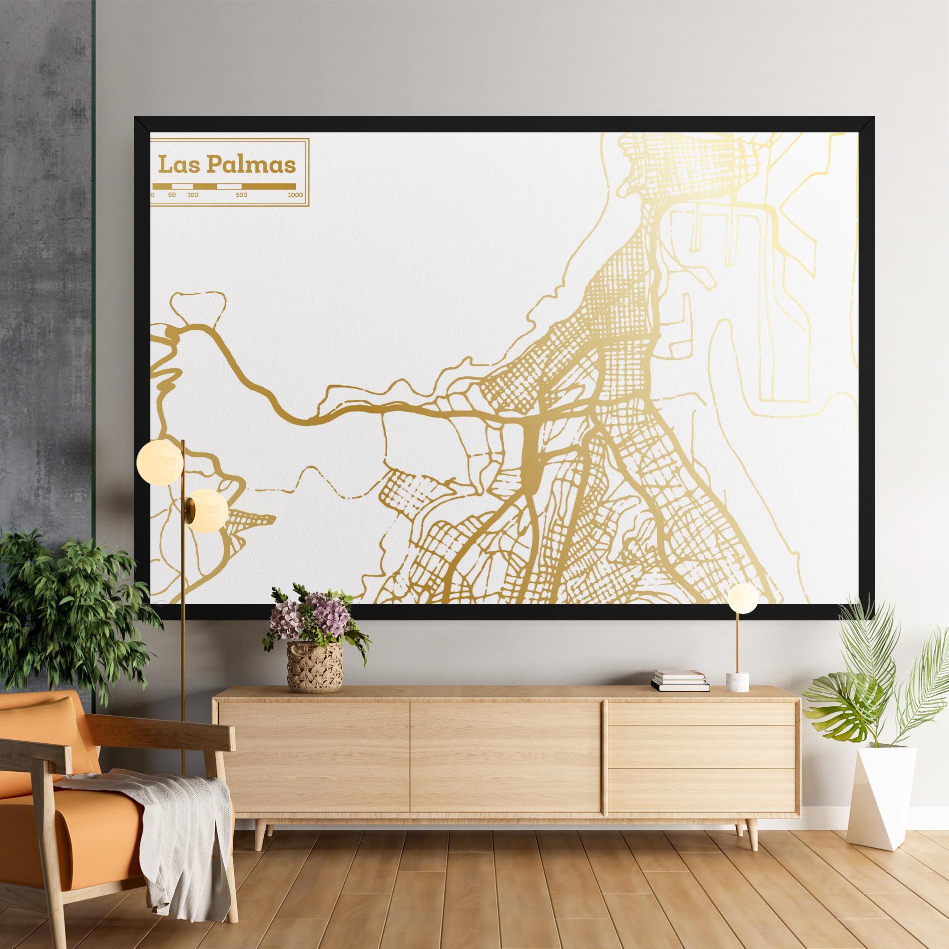 Las Palmas Gold Map mockup 9