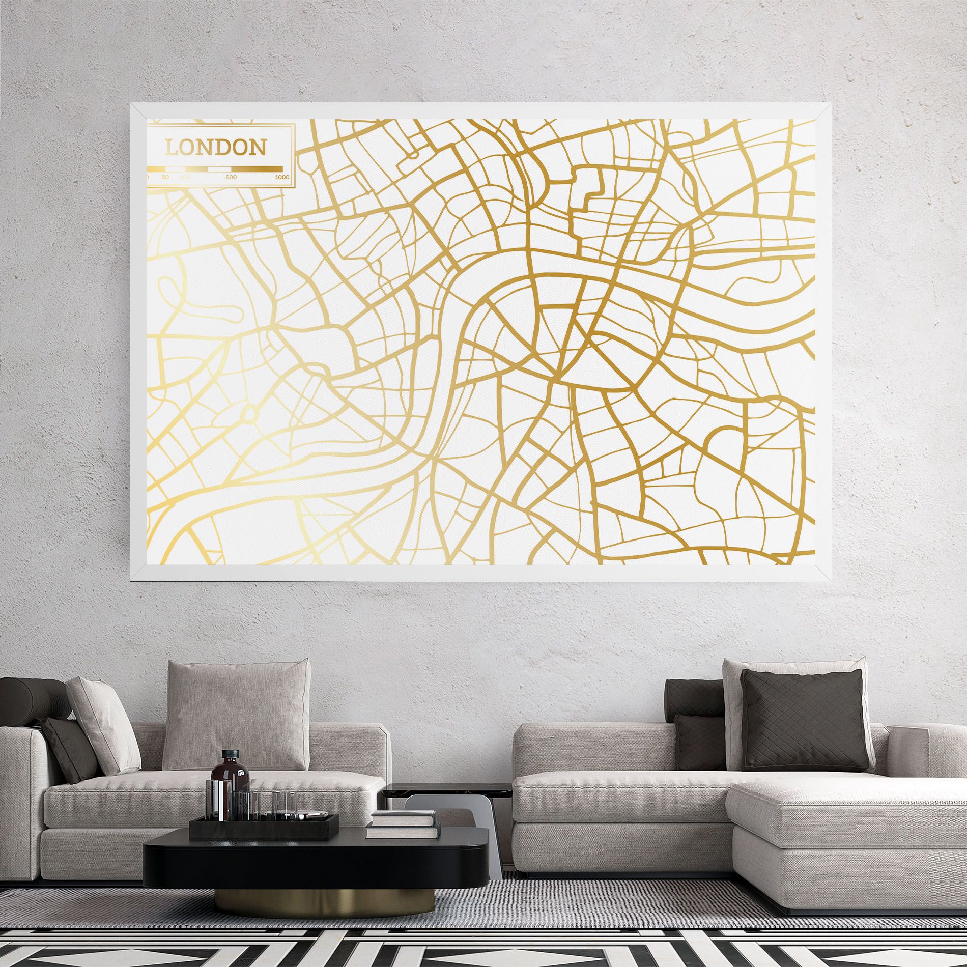 London Gold Map mockup 2