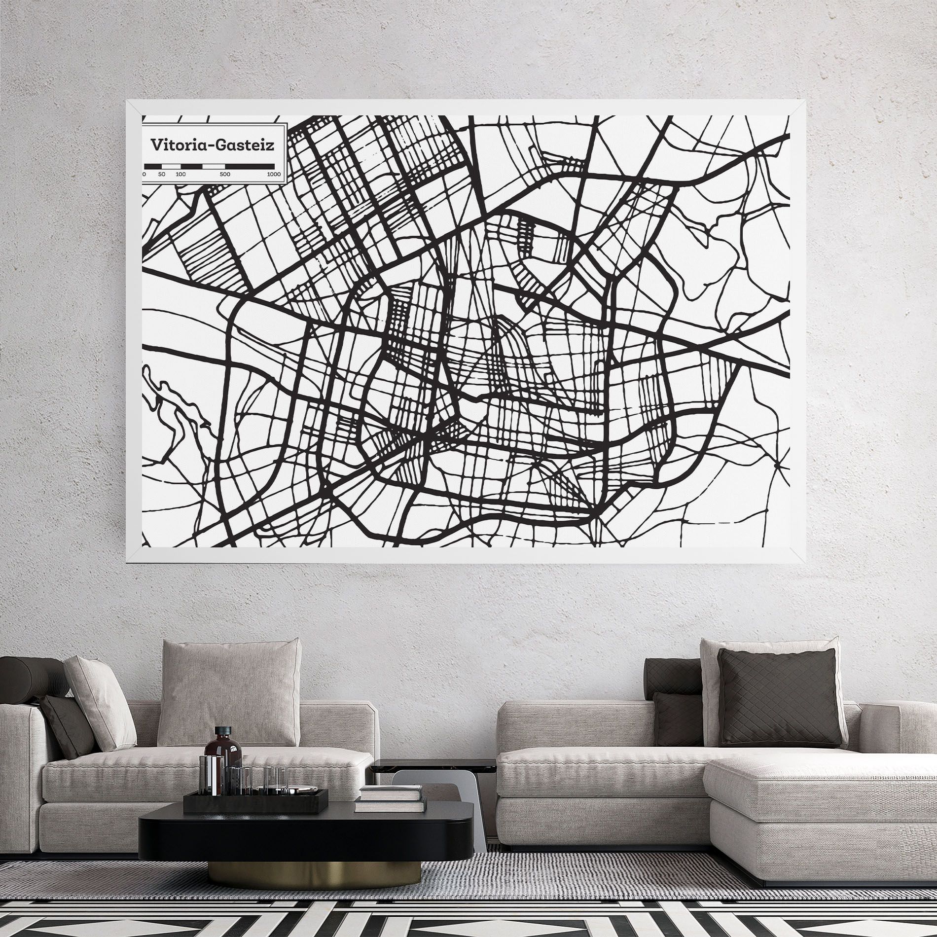 Vitoria Gasteiz Map mockup 2