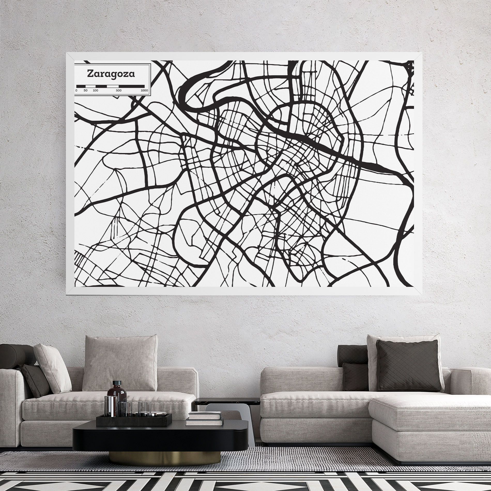 Zaragoza City Map mockup 2