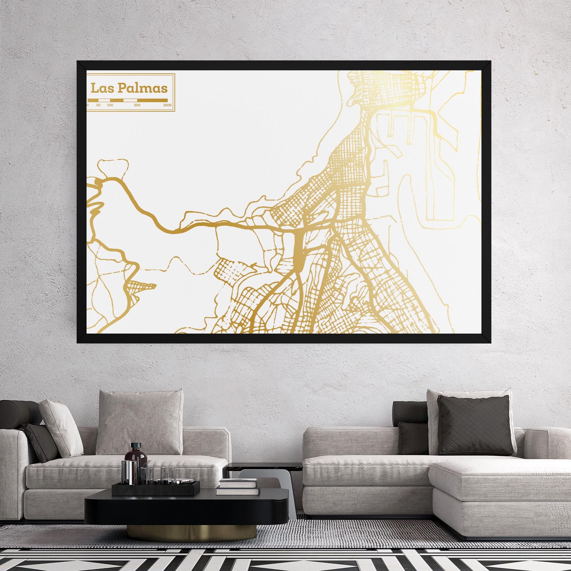 Las Palmas Gold Map mockup 2