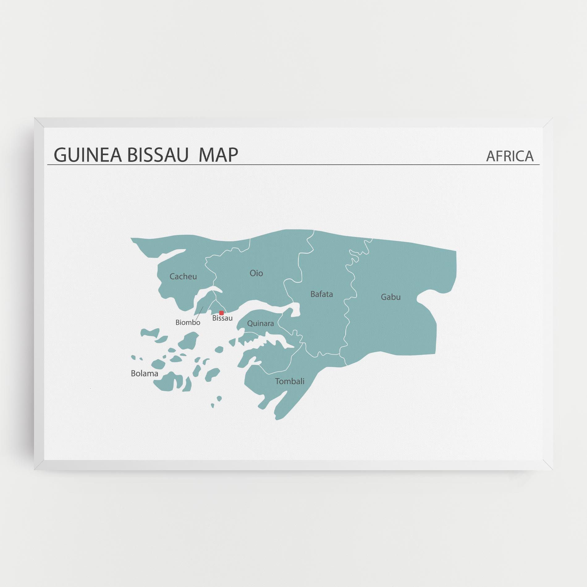 Guinea Bissau Map mockup 0