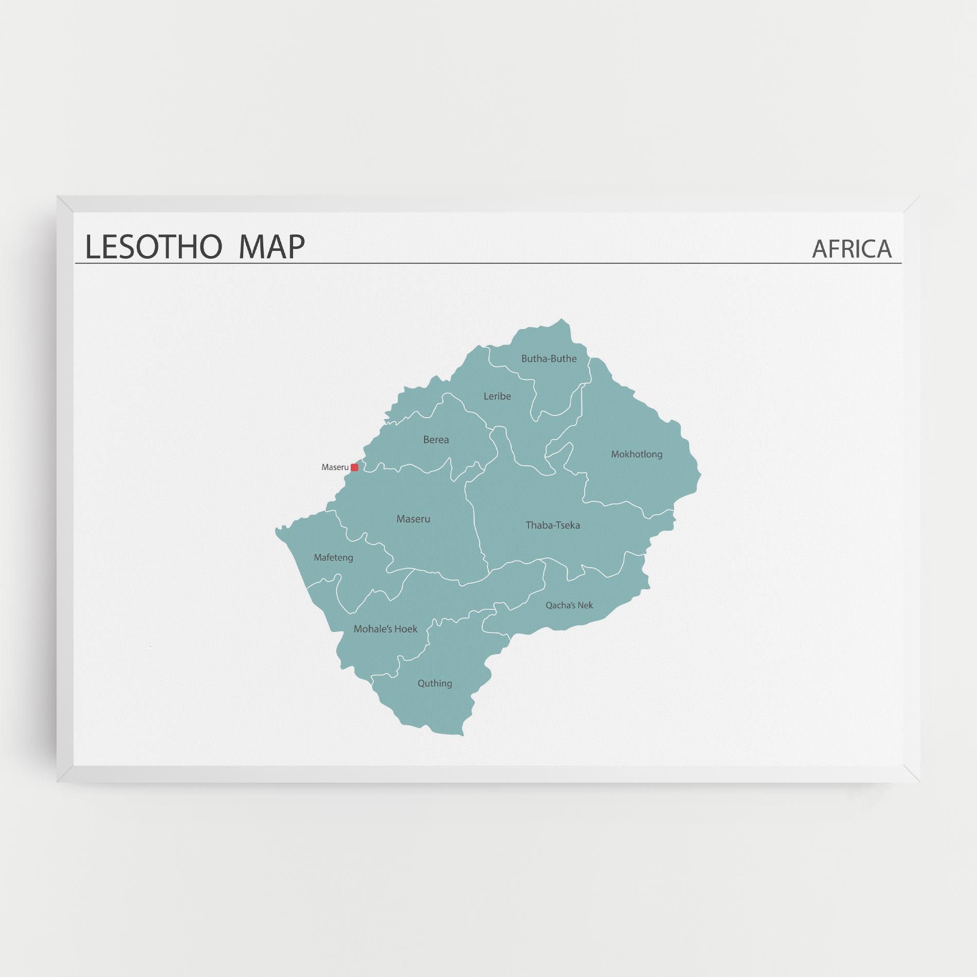 Lesotho Map mockup 0