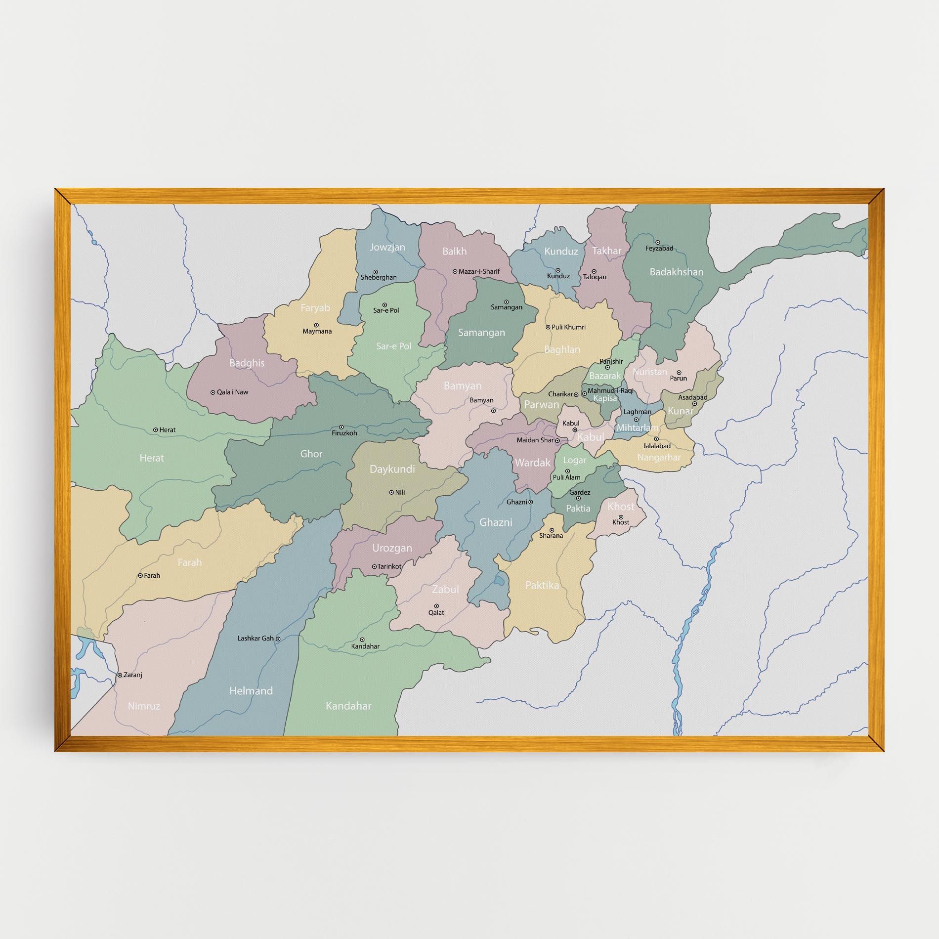 Afghanistan Map mockup 0