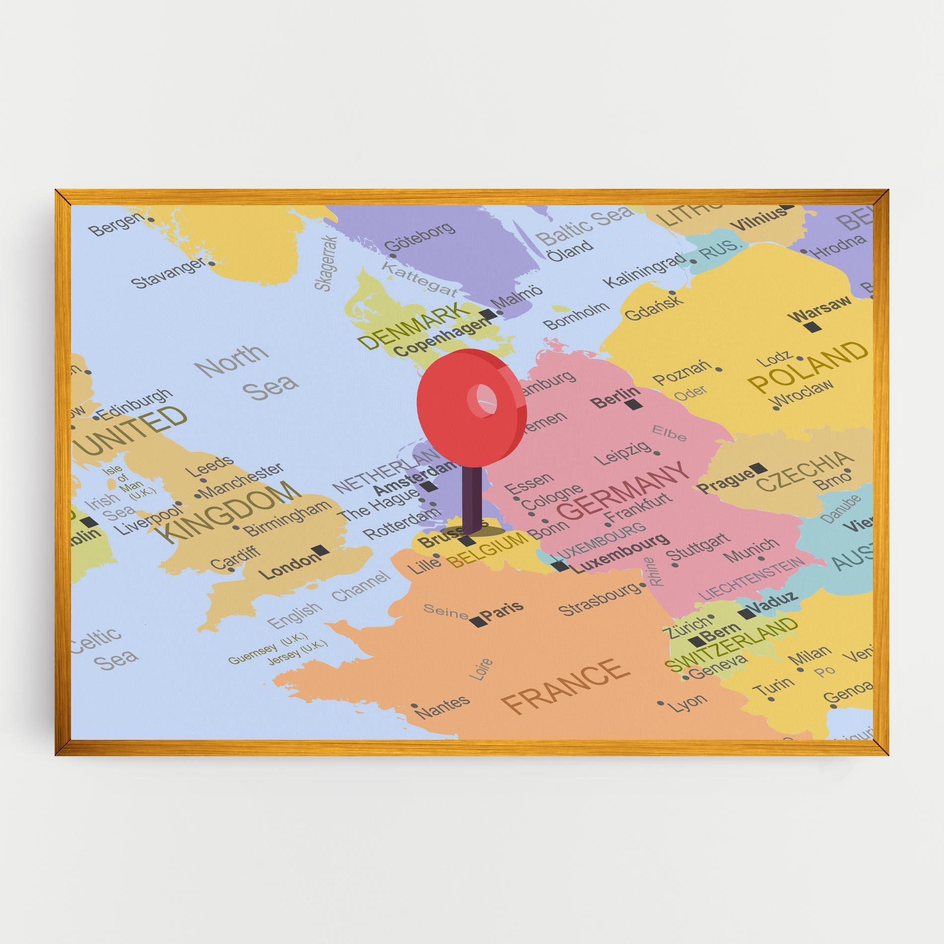 Leinwandbild Belgium Close Up mockup 0