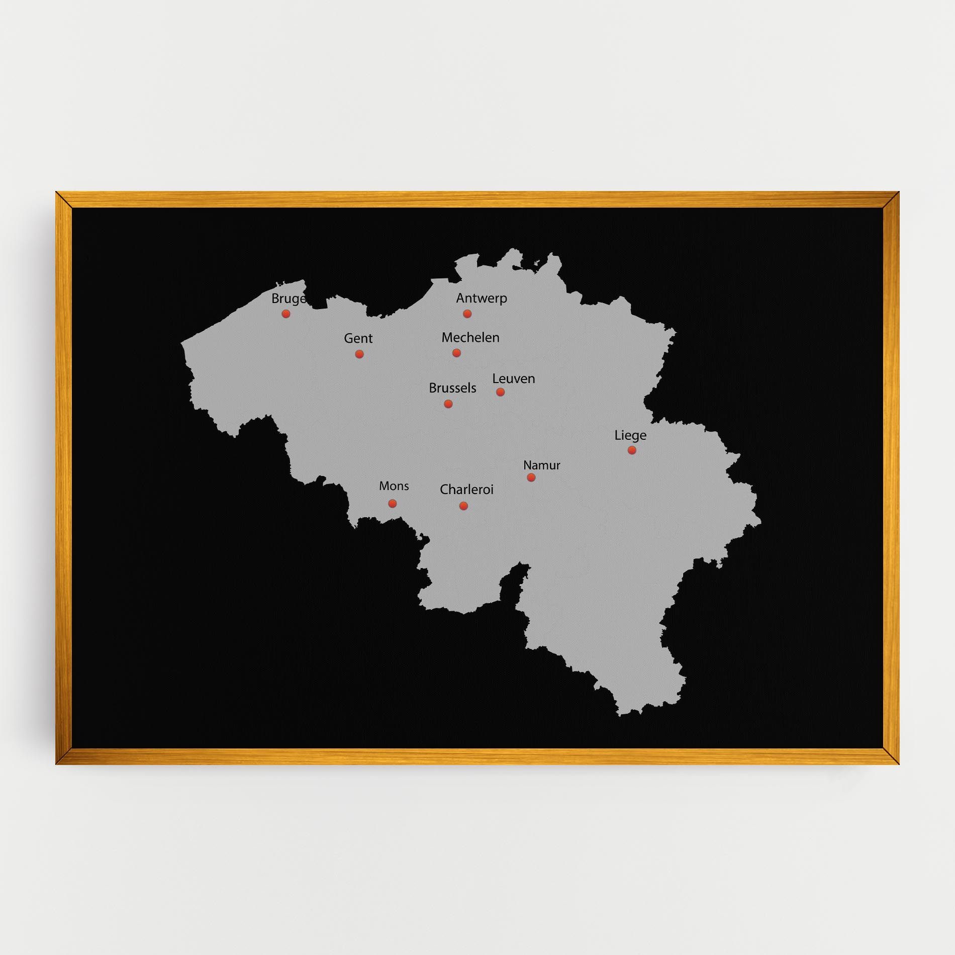 Belgium Map mockup 0