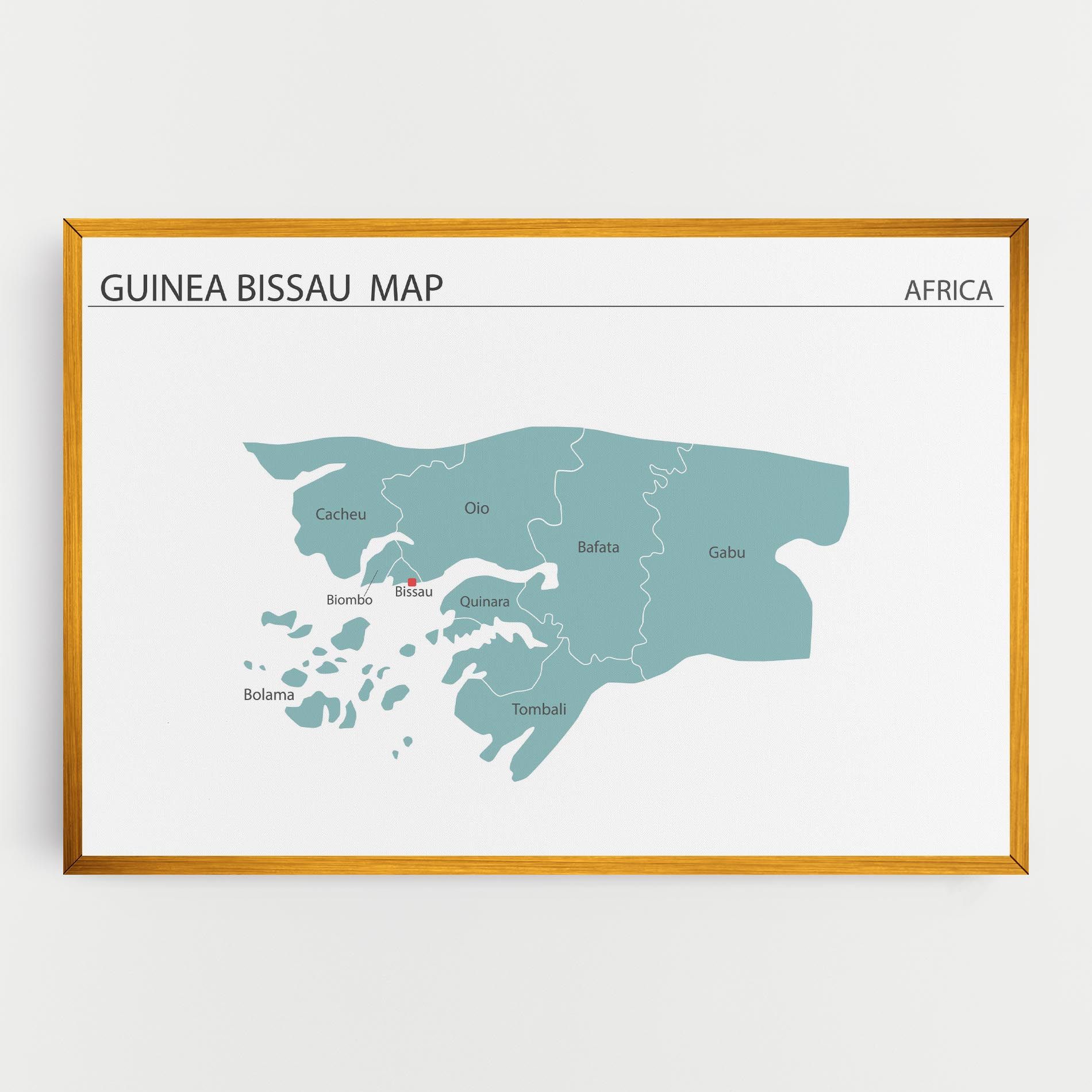 Guinea Bissau Map mockup 0