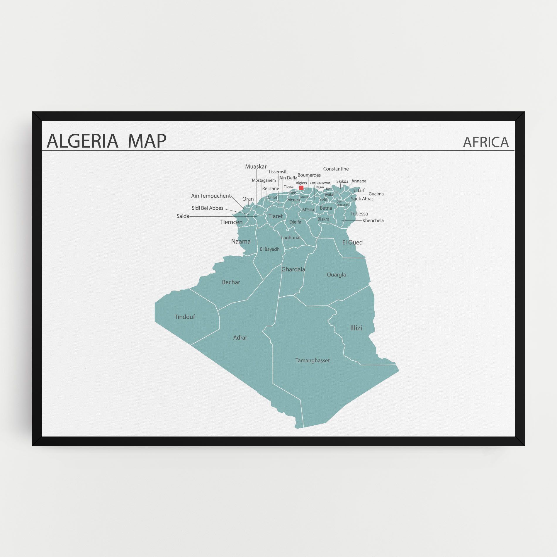 Algeria Map mockup 0