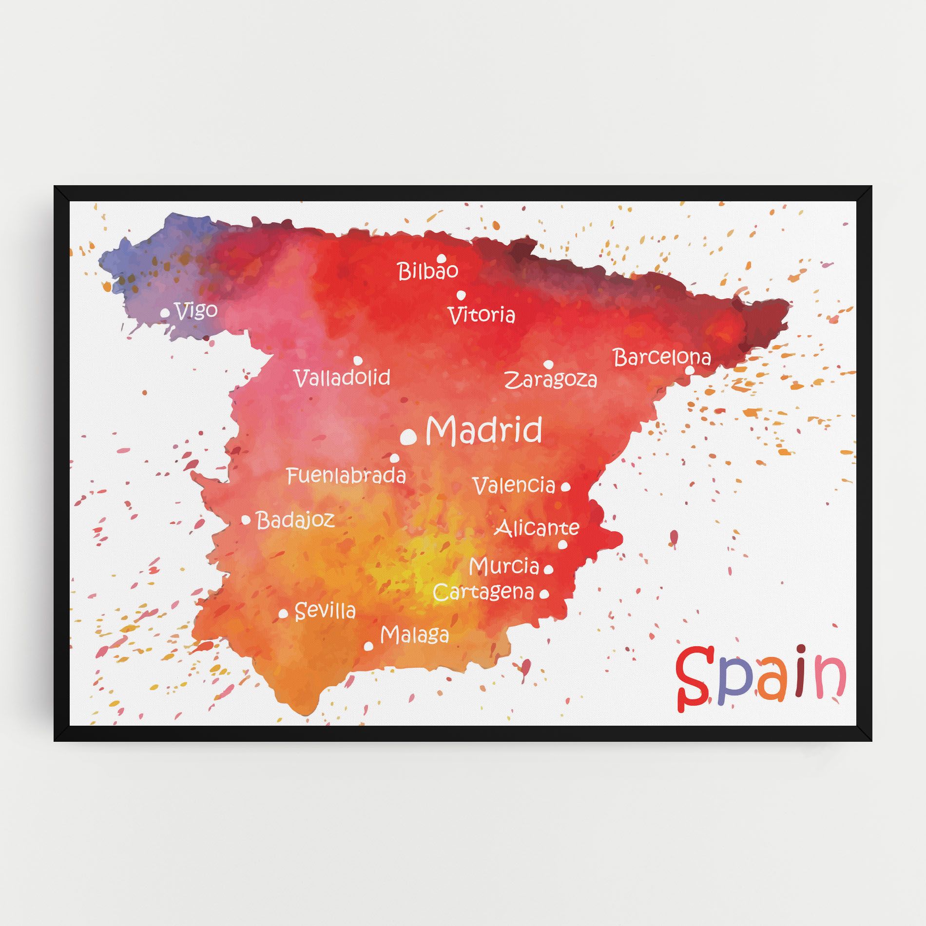 Spain Map mockup 0