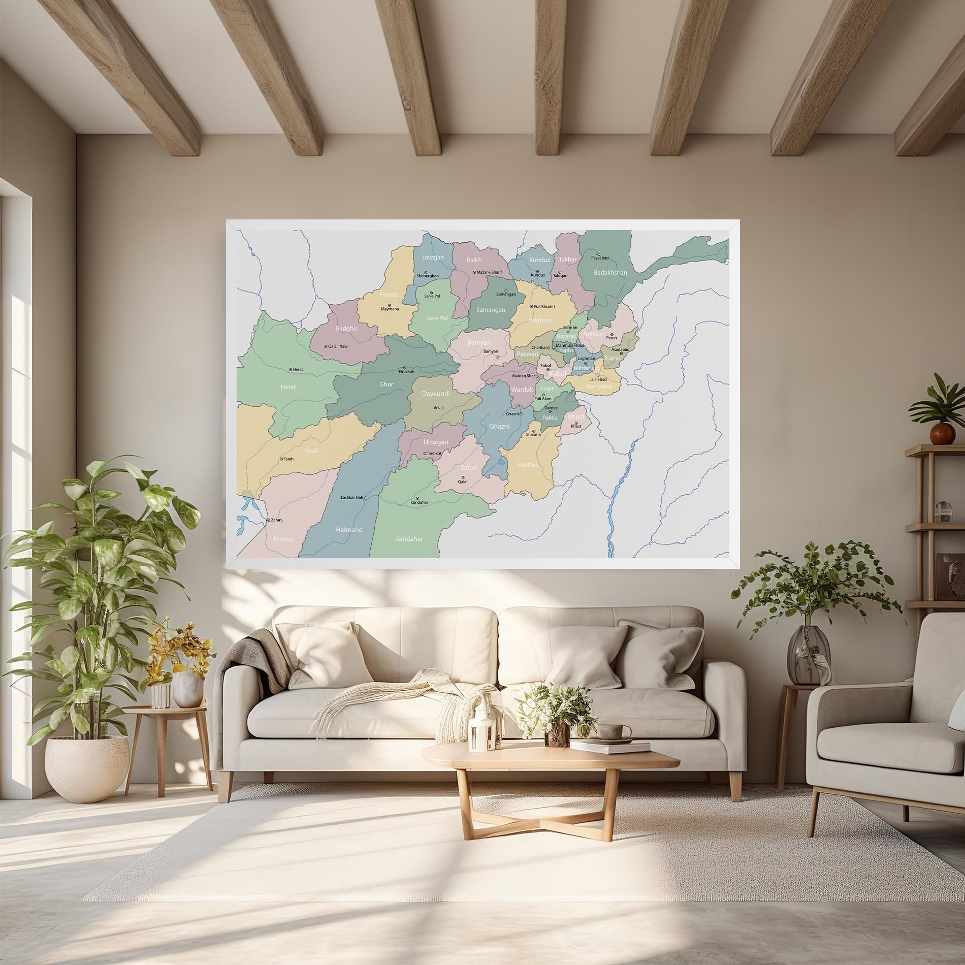 Afghanistan Map mockup 6
