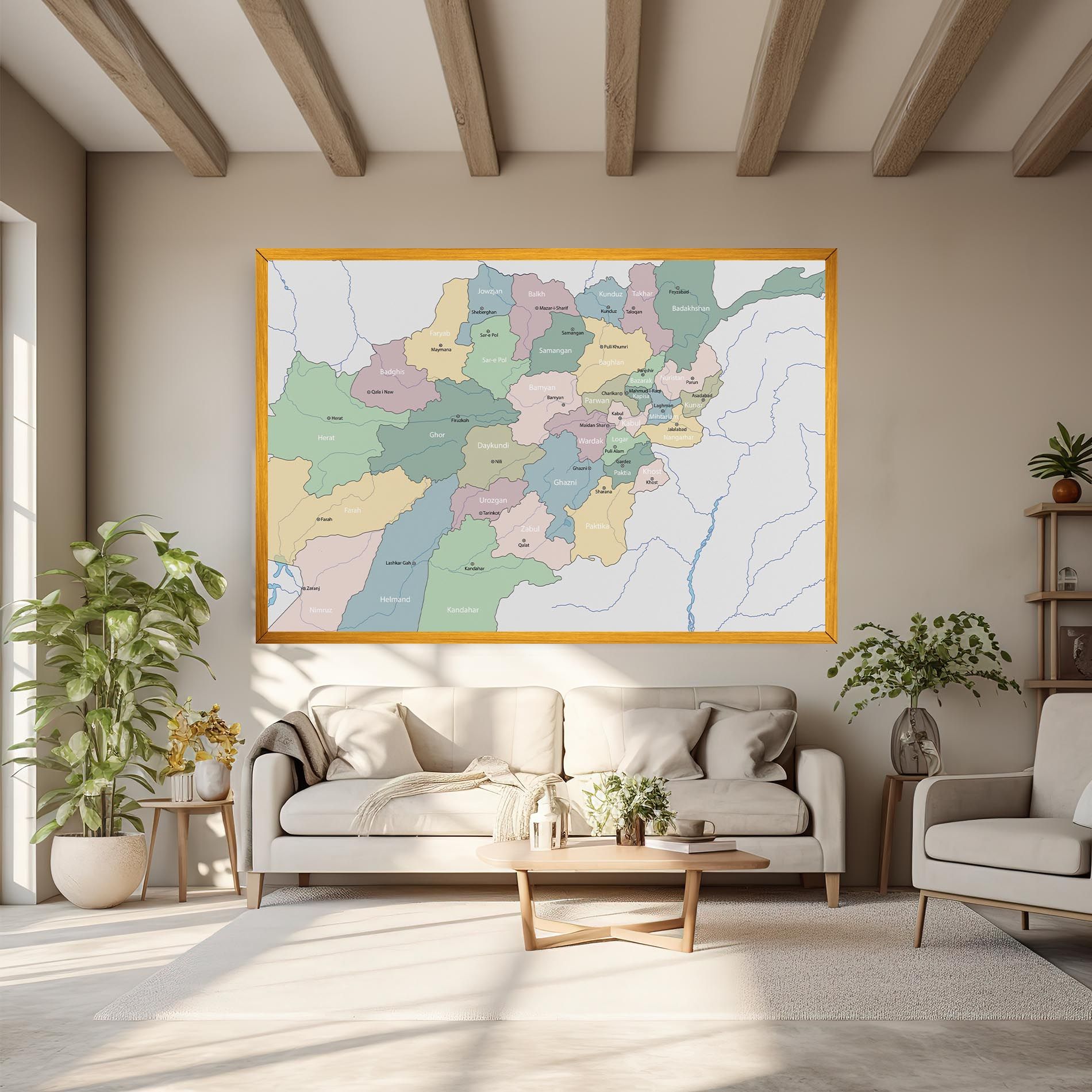 Afghanistan Map mockup 6