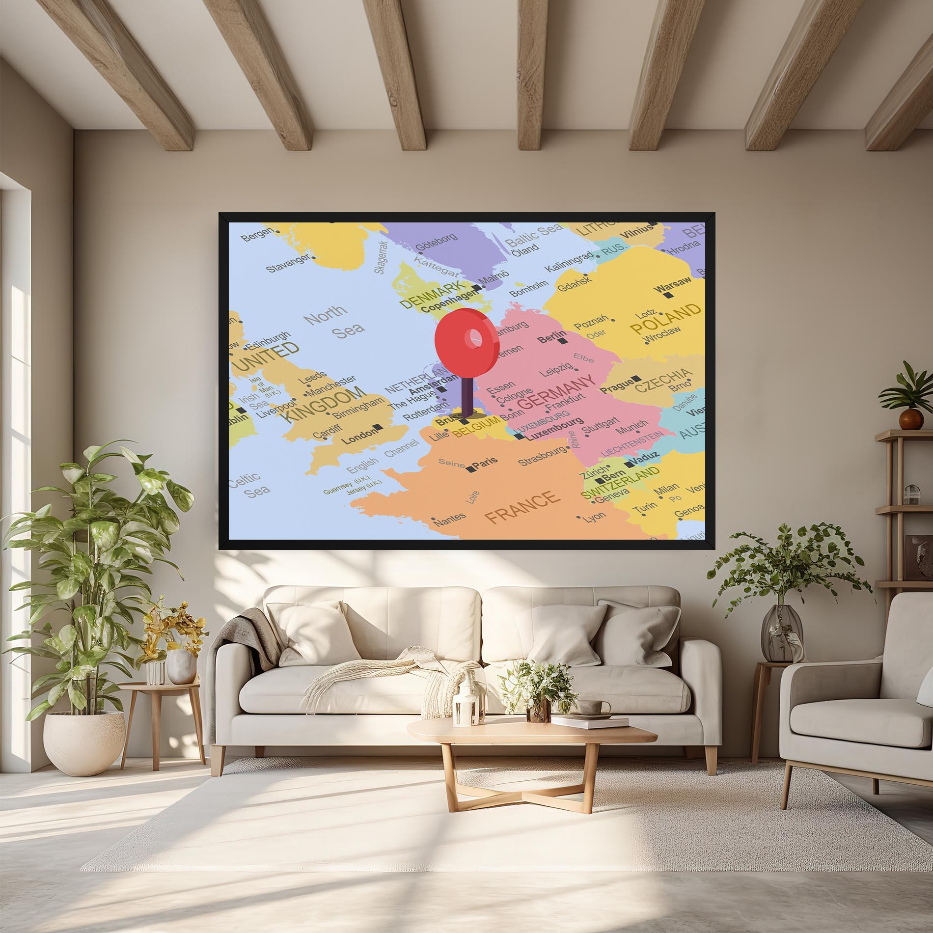 Leinwandbild Belgium Close Up mockup 6