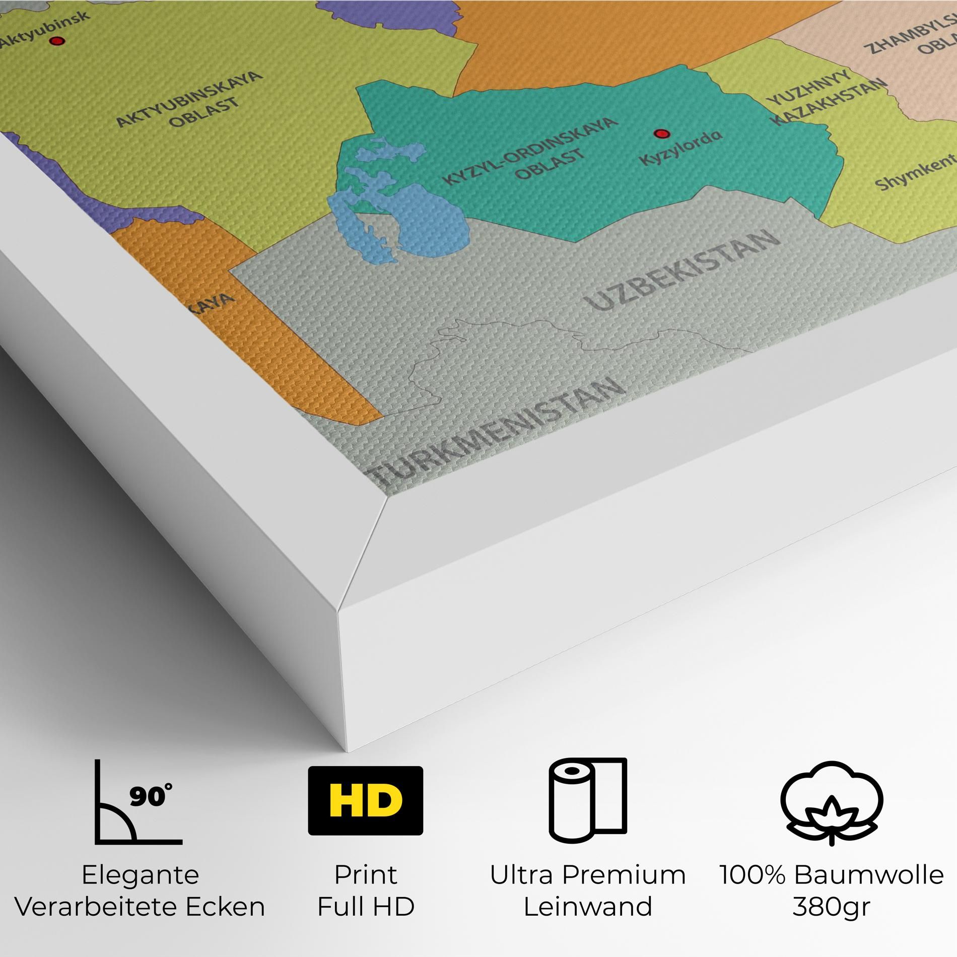 Kazakhstan Color Map mockup 4