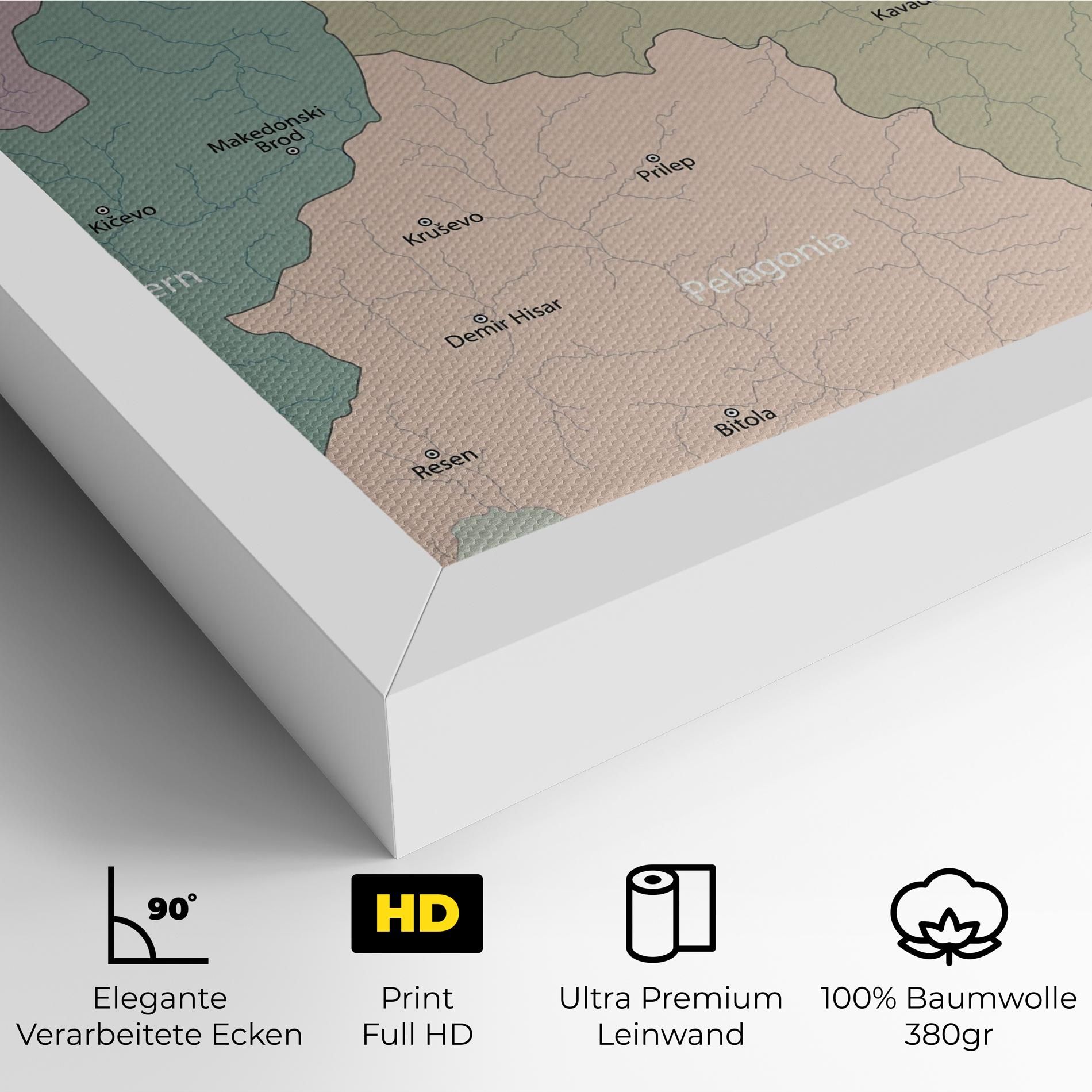 North Macedonia Map mockup 4