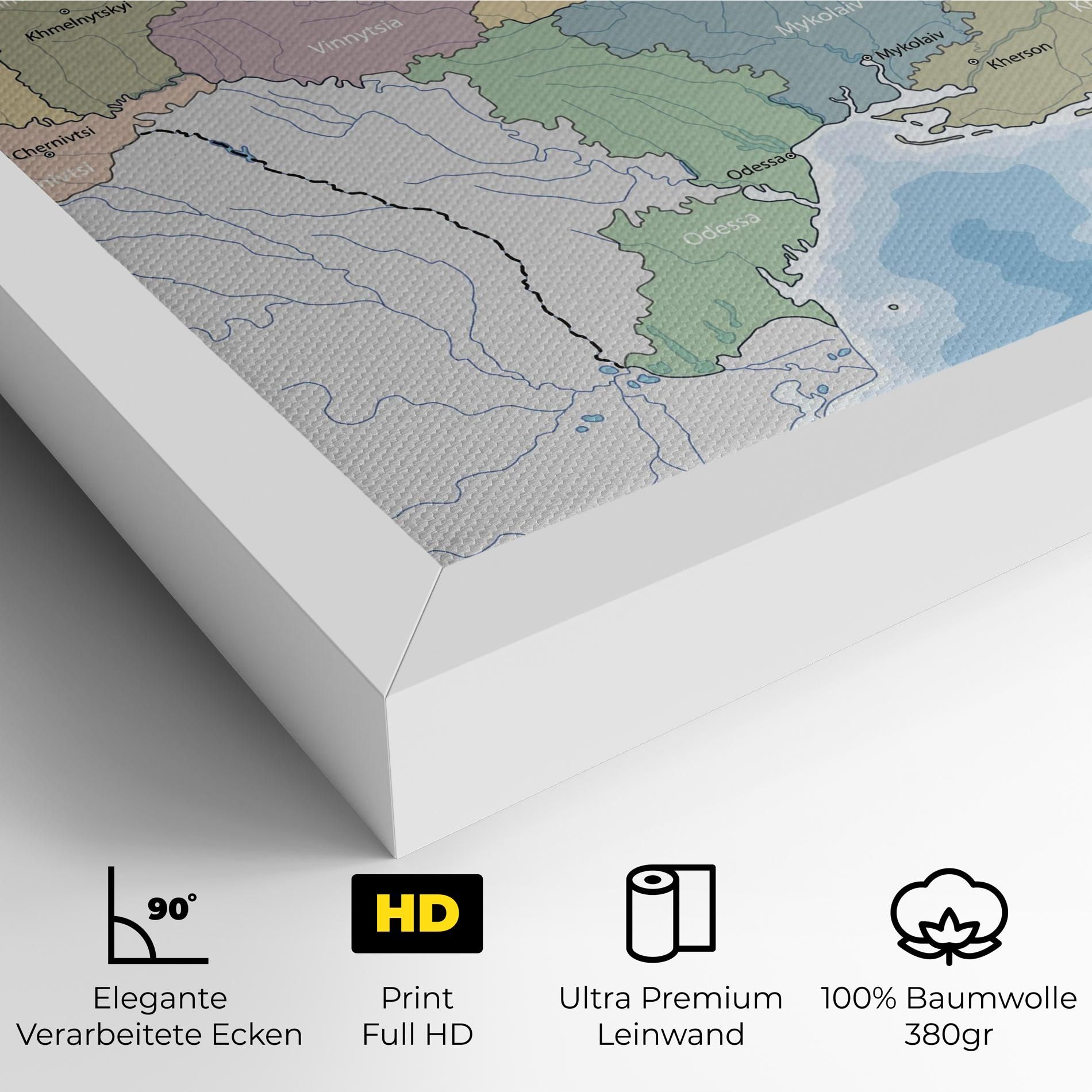 Ukraine Map mockup 4