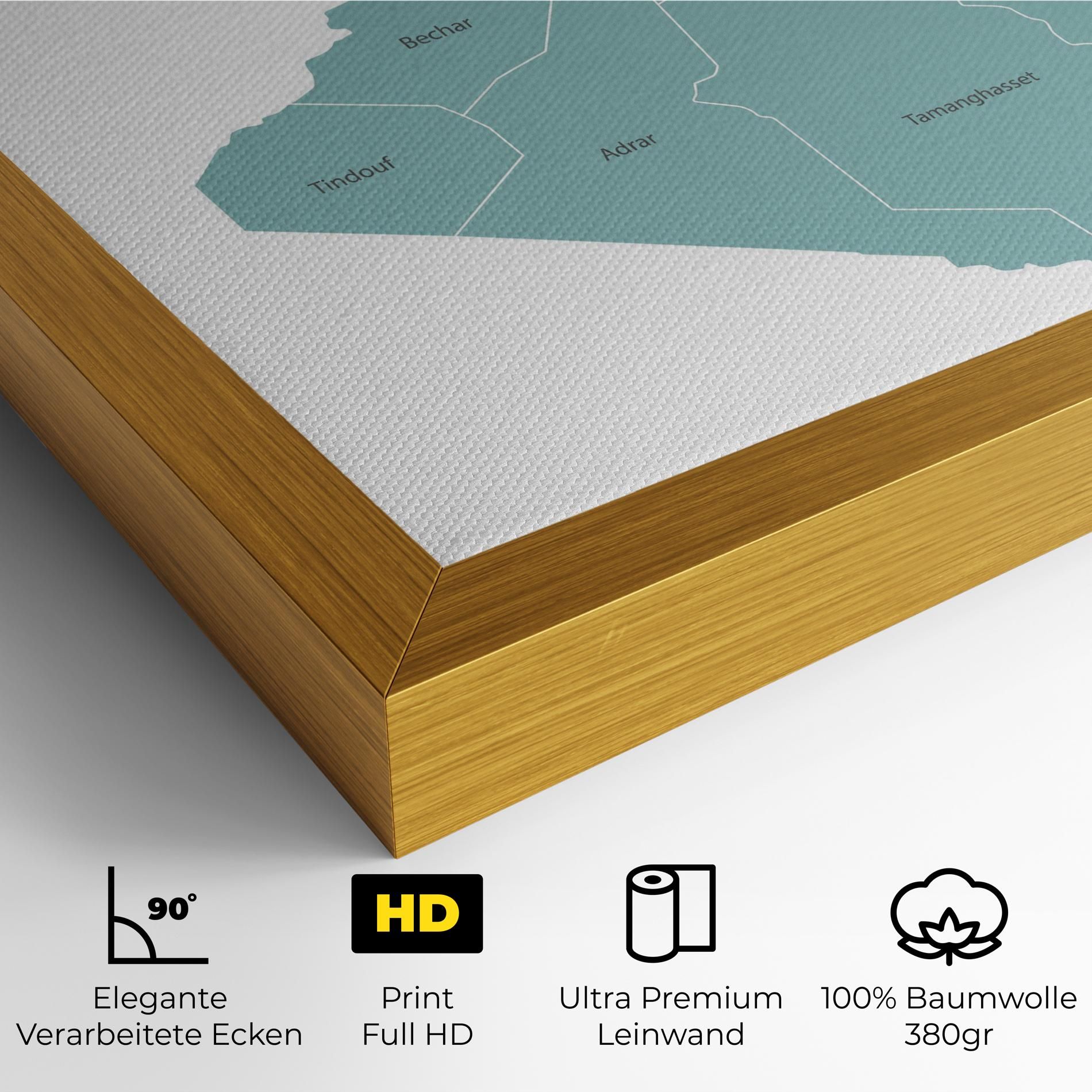 Algeria Map mockup 4
