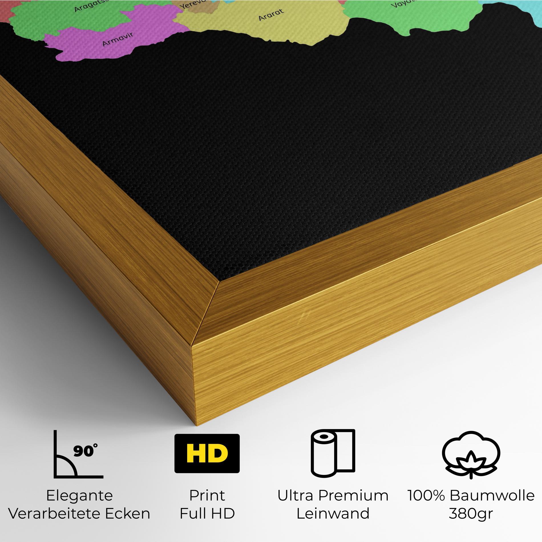 Leinwandbild Armenia Map mockup 4