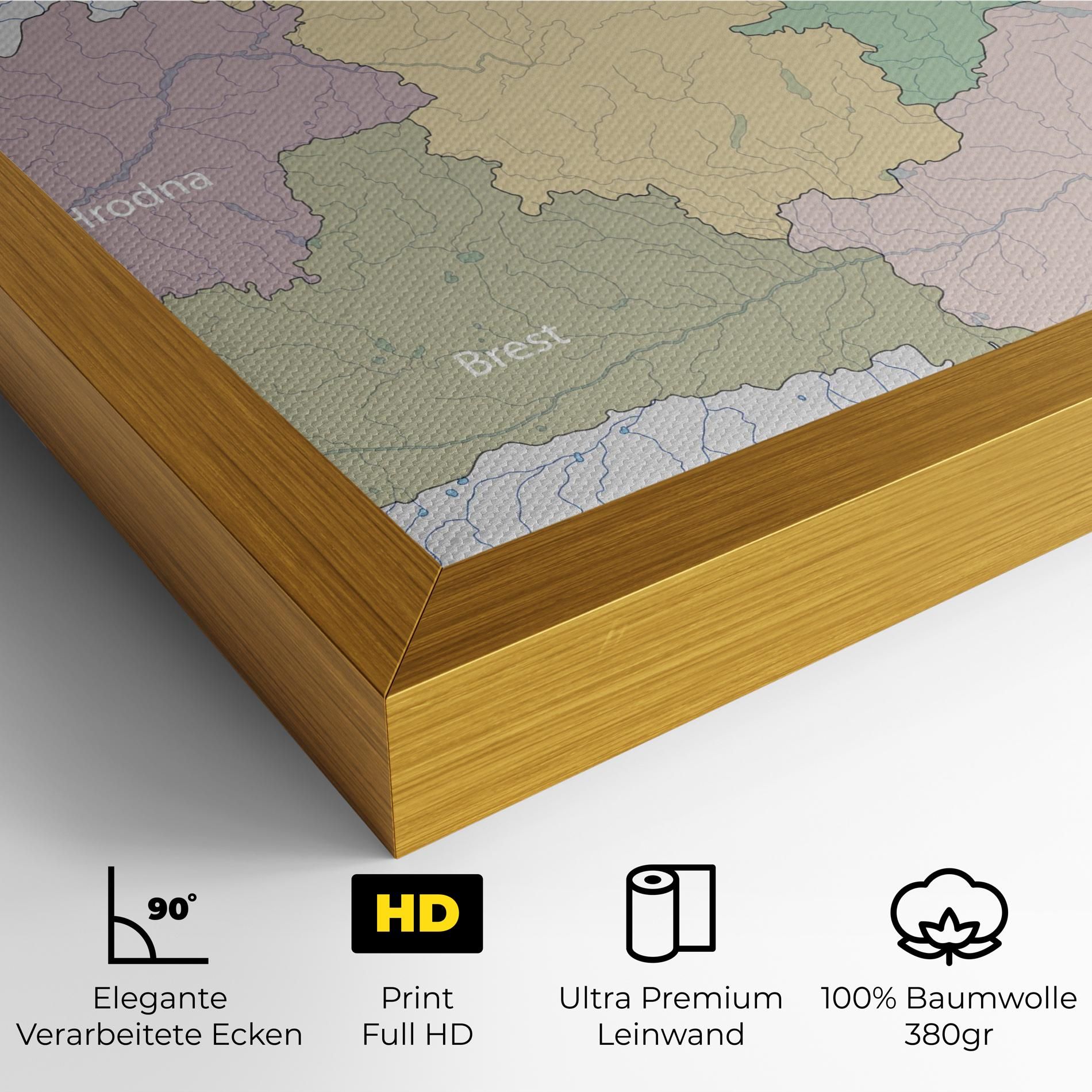 Belarus Map mockup 4