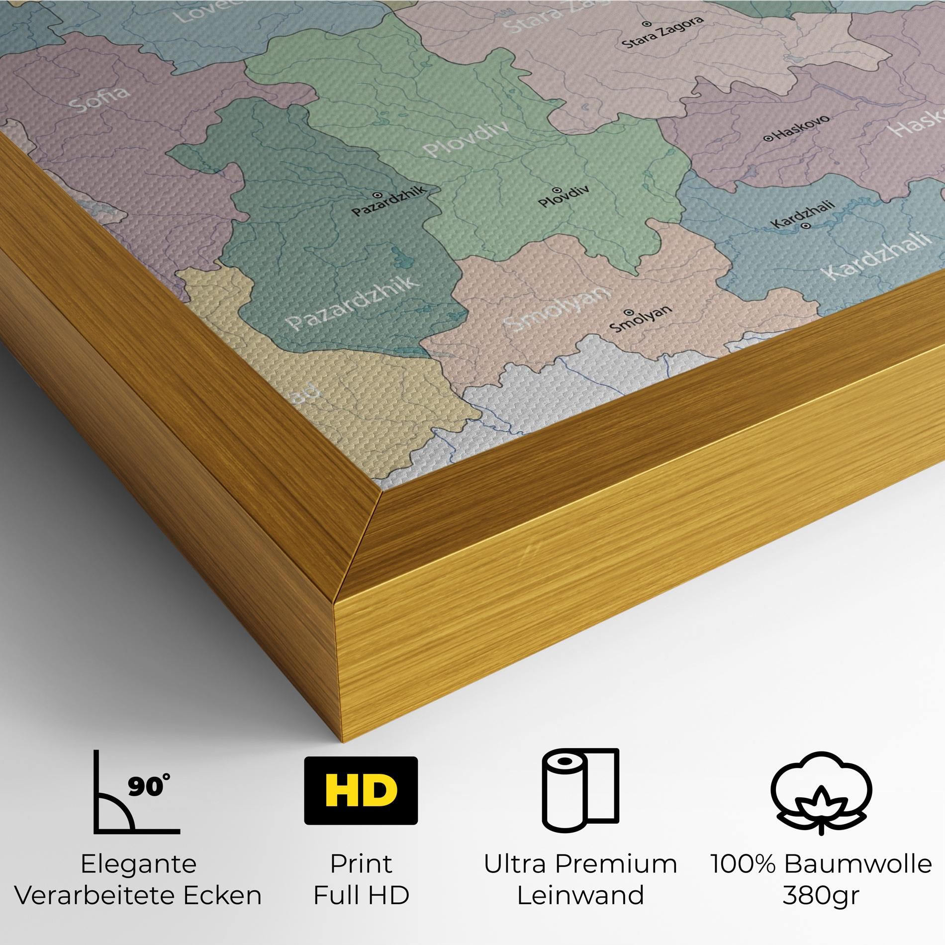 Bulgaria Map mockup 4