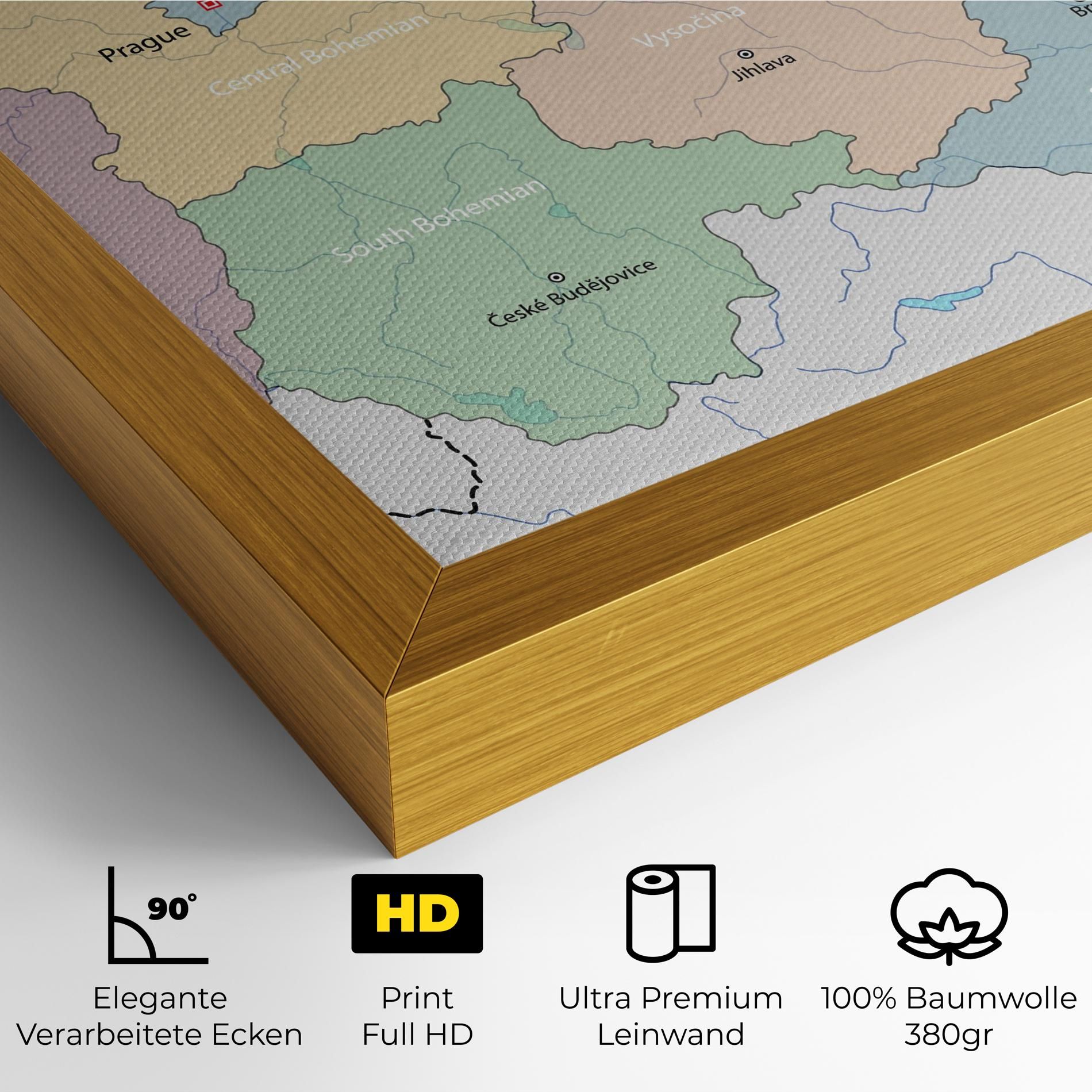 Czech Republic Map mockup 4