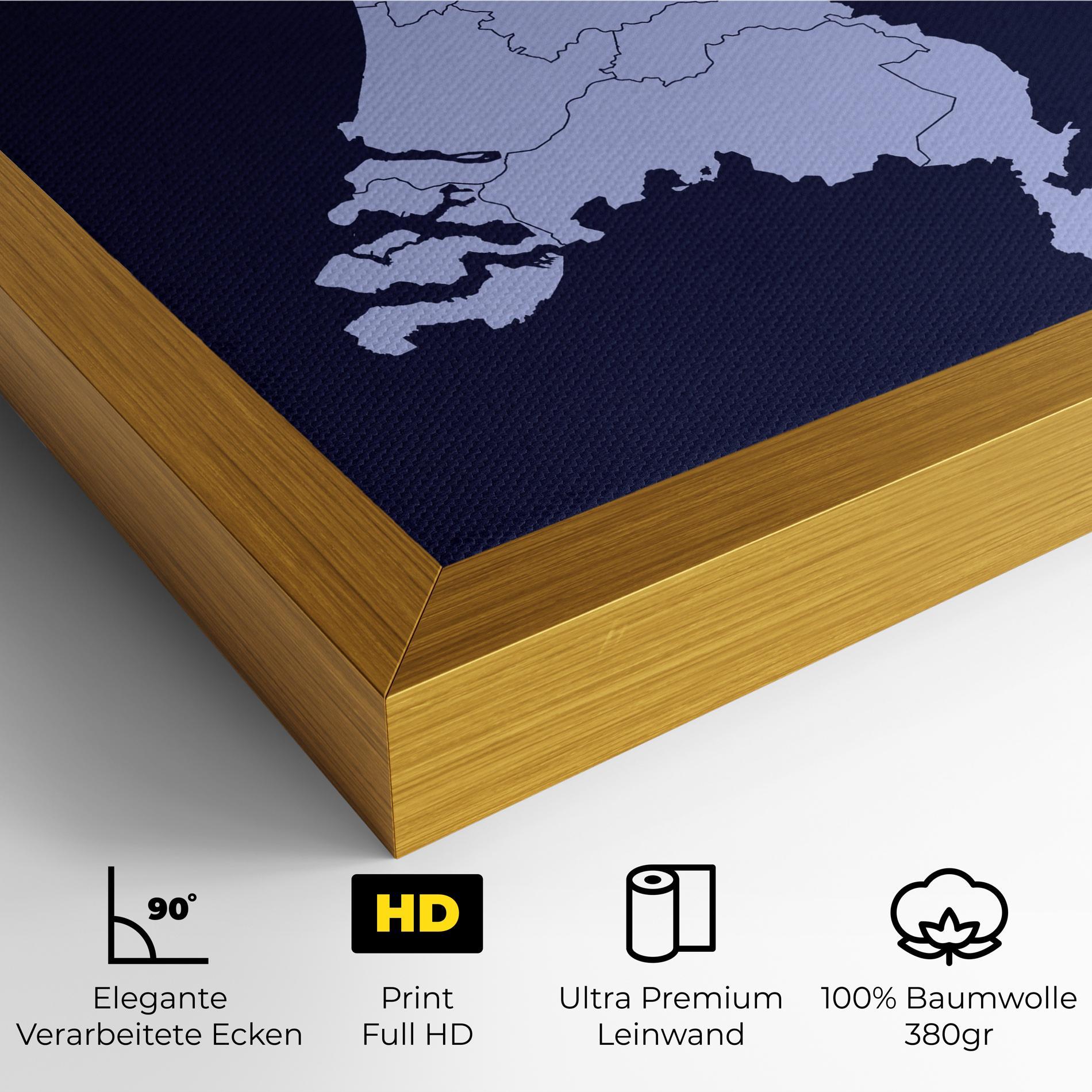Leinwandbild Netherlands Map mockup 4