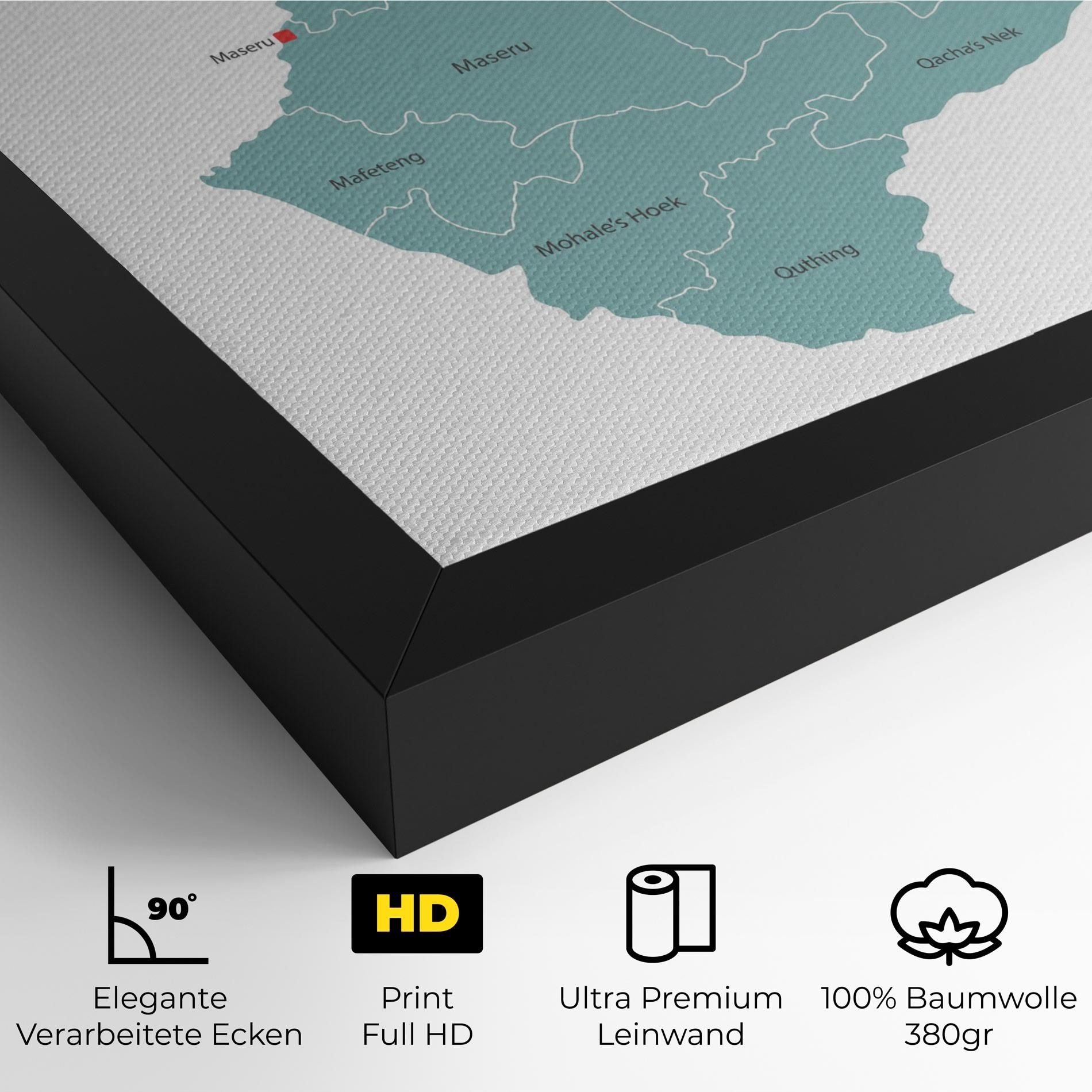 Lesotho Map mockup 4